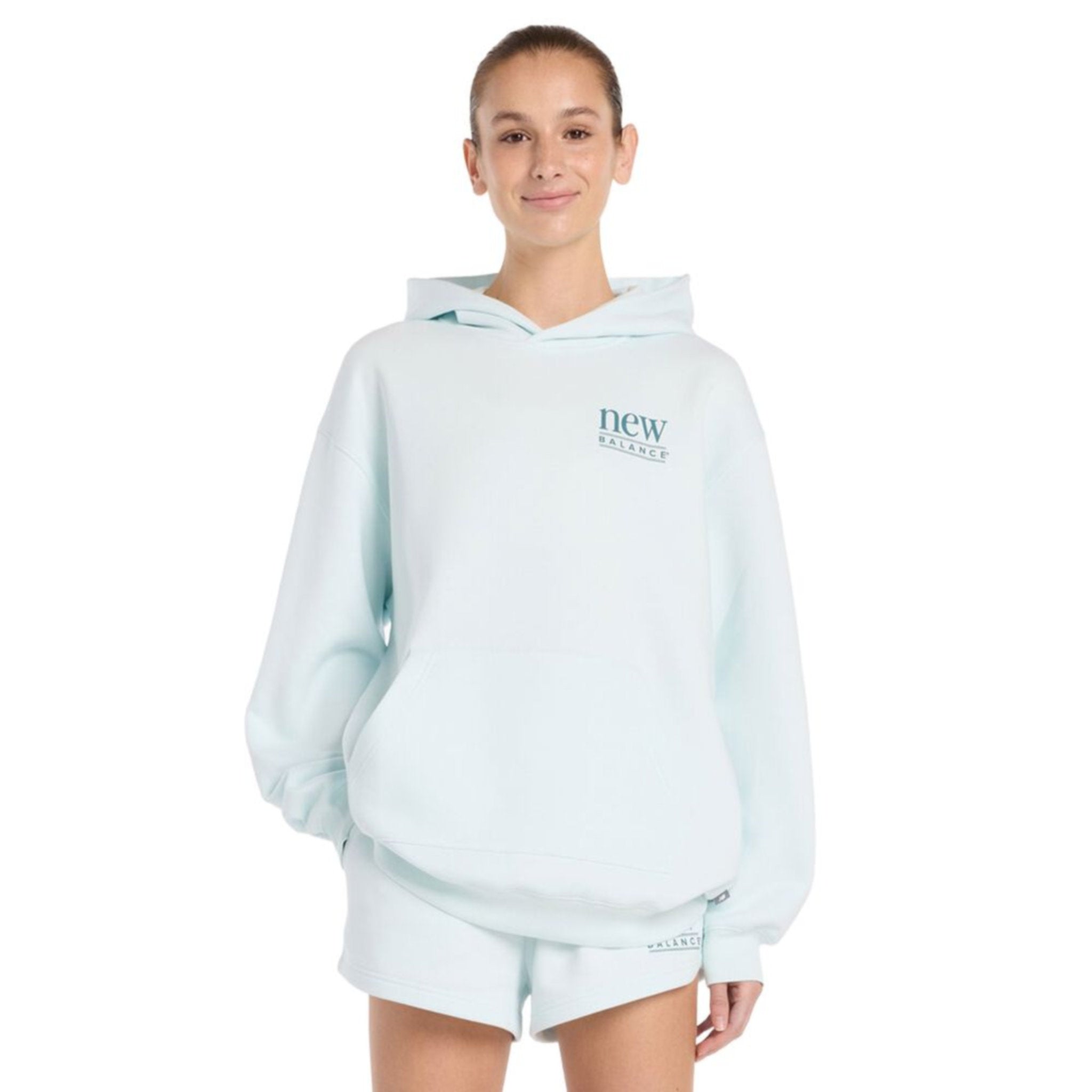 New Balance Reimagined Fleece Womens Long Length Hoodie