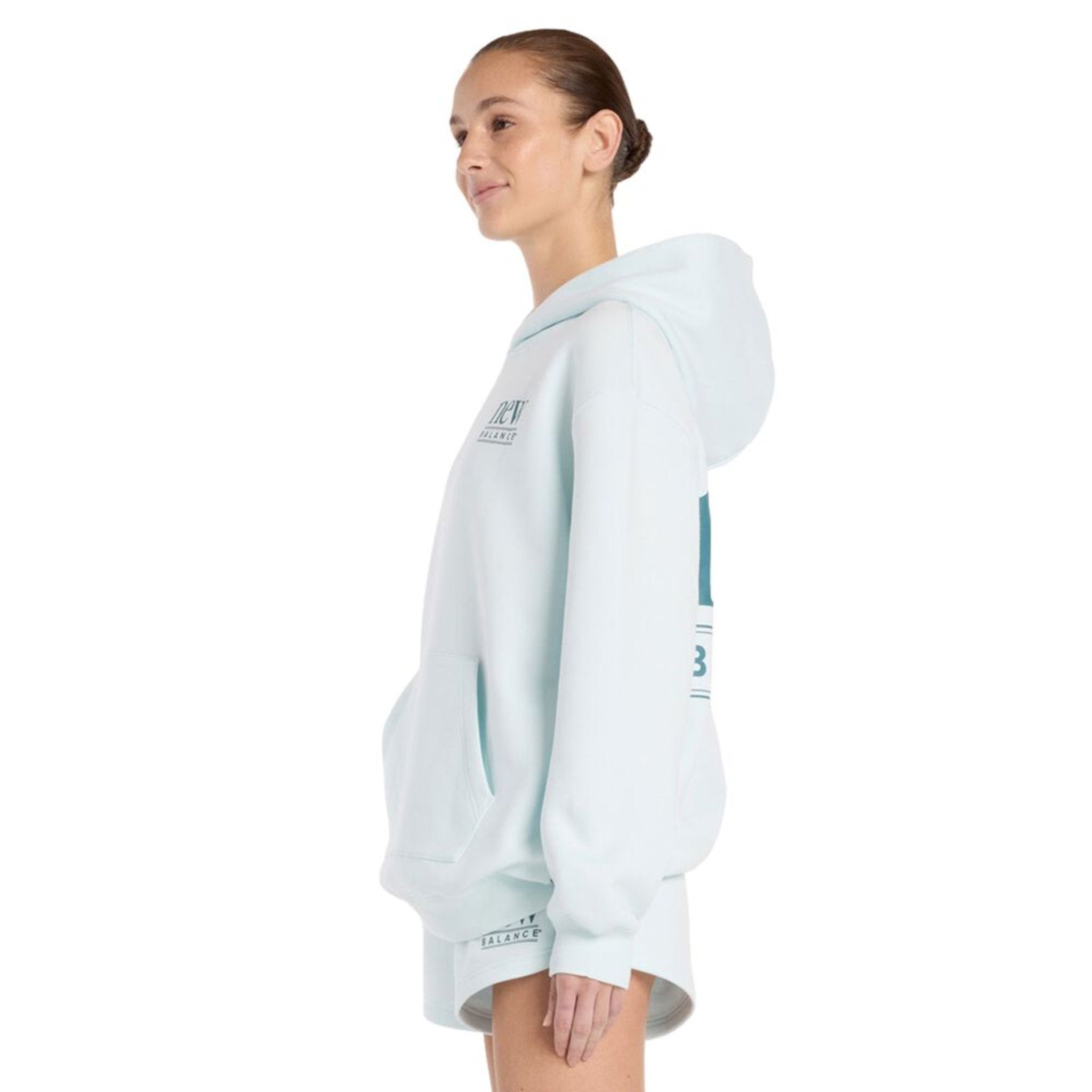 New Balance Reimagined Fleece Womens Long Length Hoodie