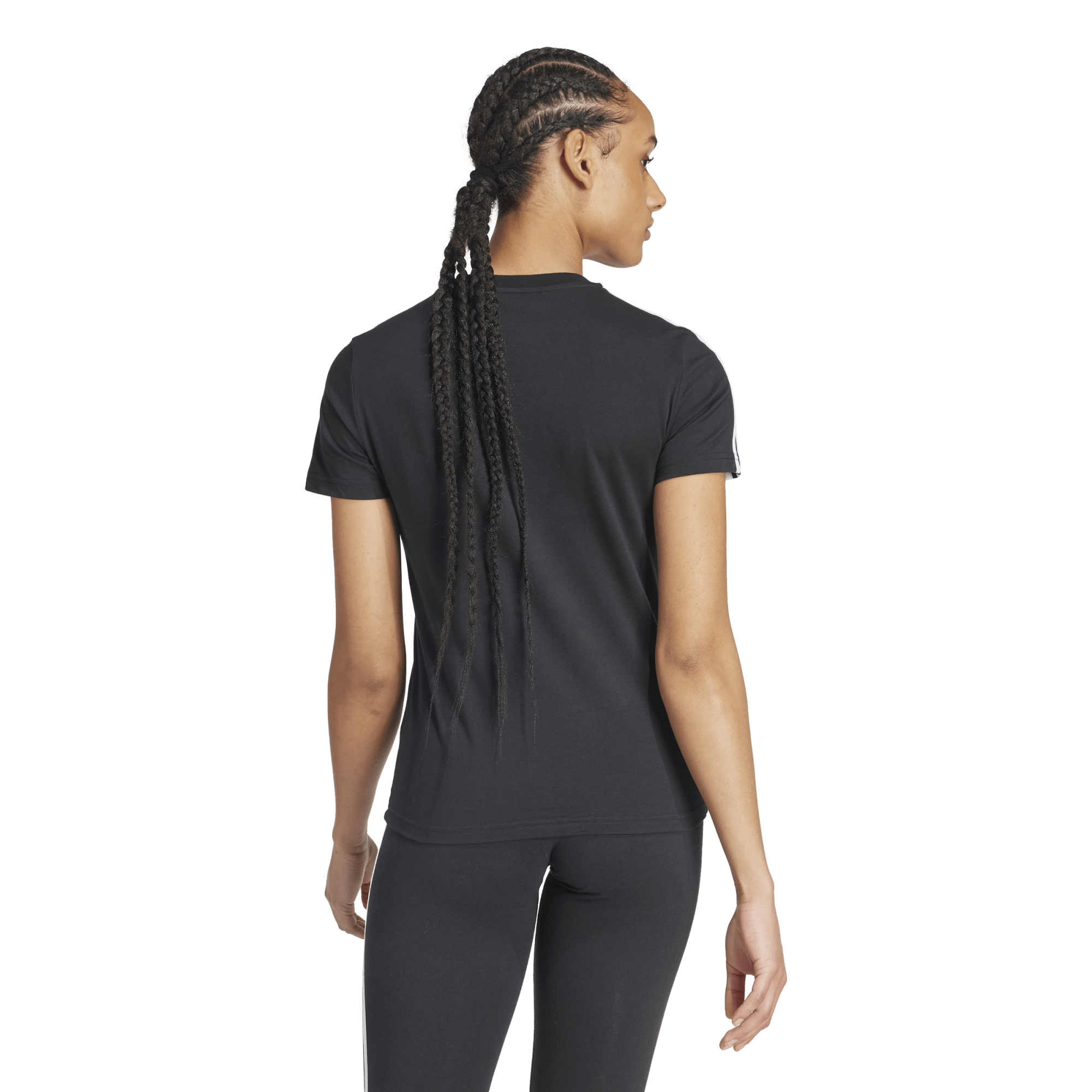 adidas Essentials Slim 3-Stripes Womens Tee