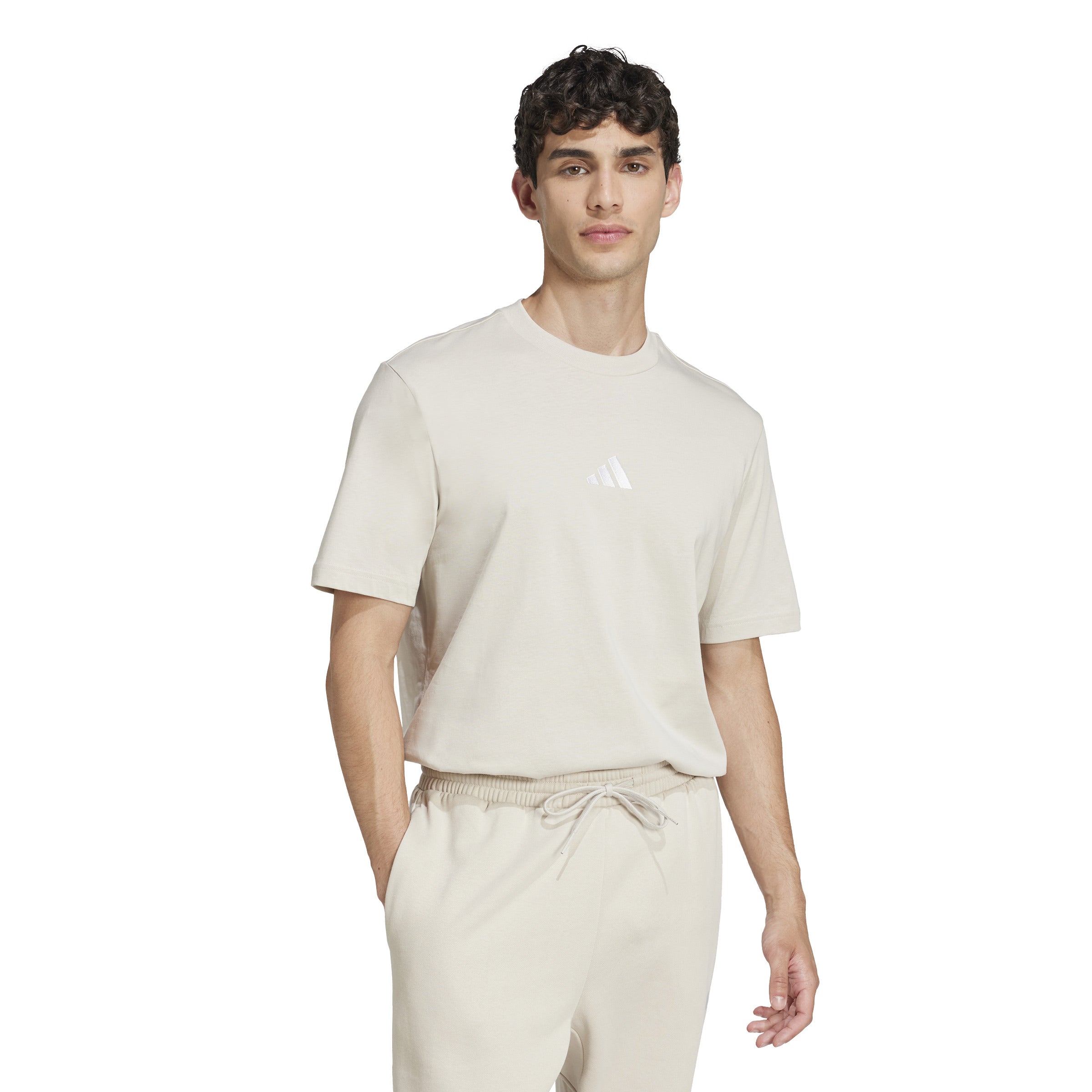 adidas Essentials Small Logo Single Jersey Mens Tee