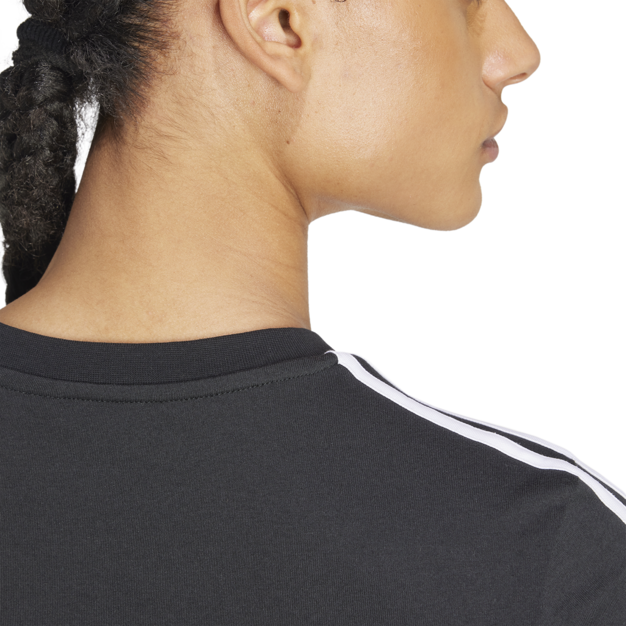 adidas Essentials Slim 3-Stripes Womens Tee