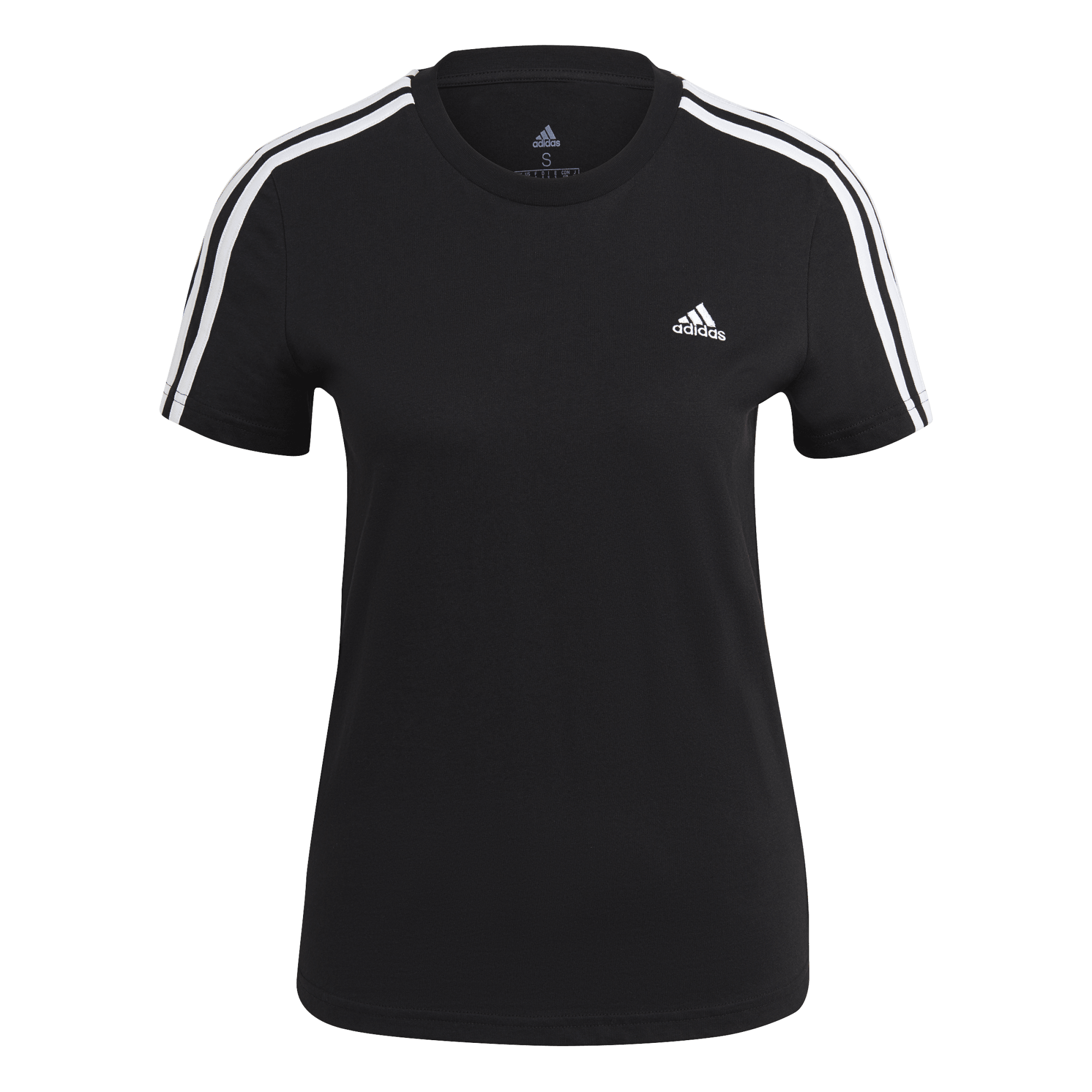 adidas Essentials Slim 3-Stripes Womens Tee