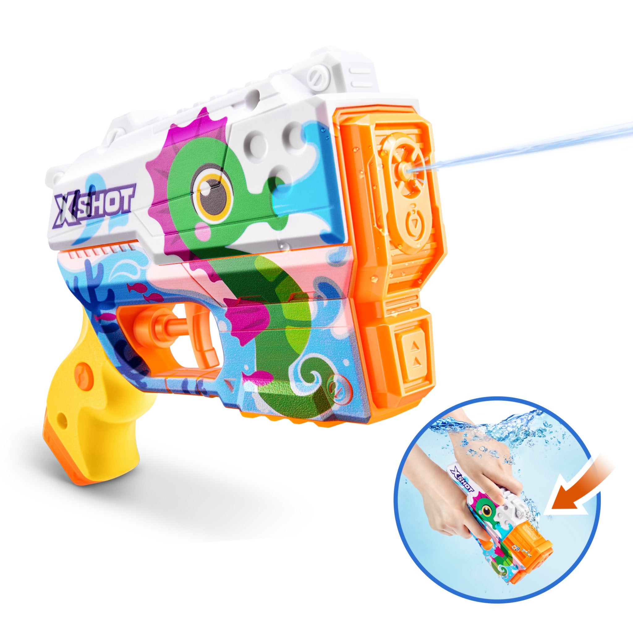 ZURU X Shot Fast Fill Skins Junior Water Blaster Assorted Styles