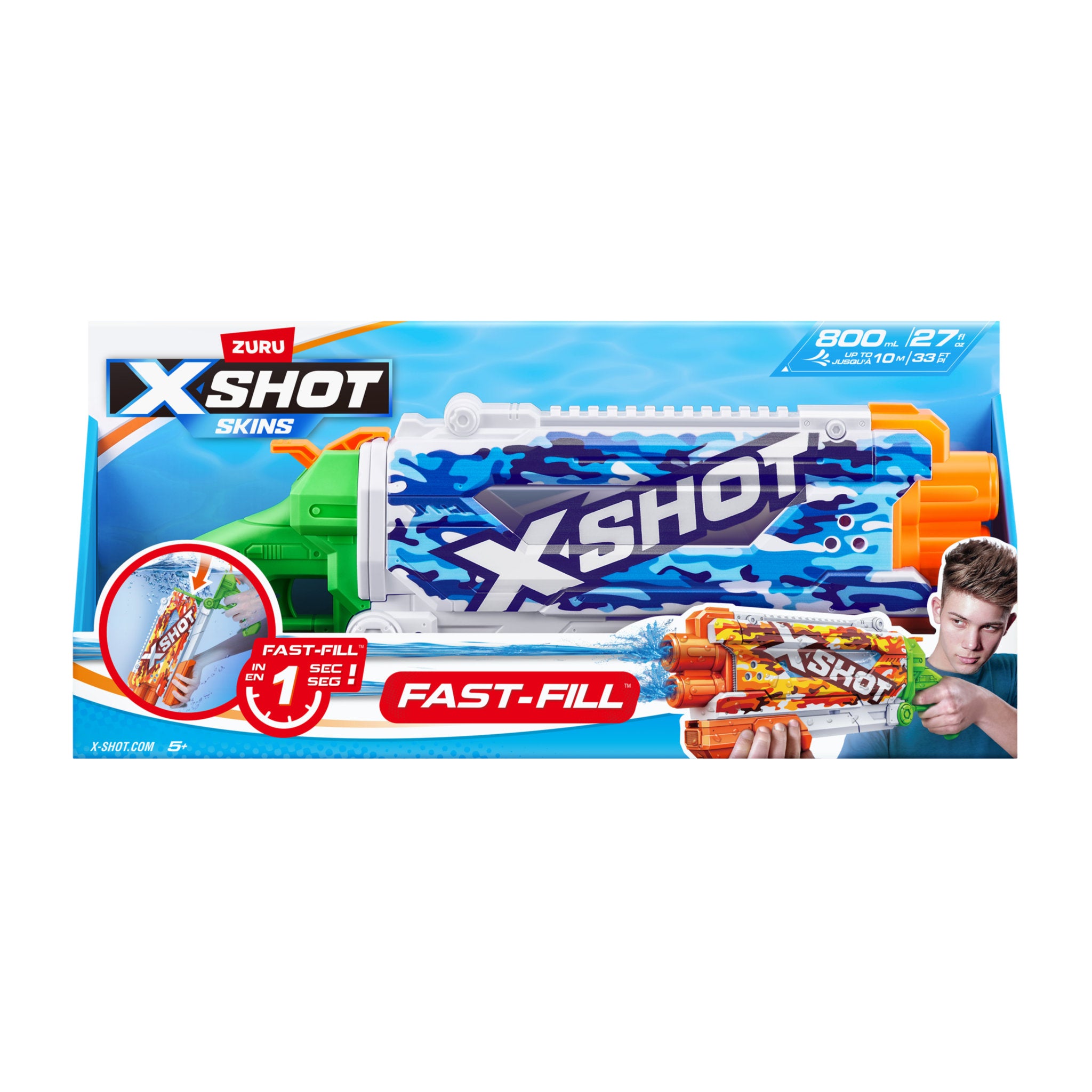 ZURU X Shot Fast Fill Skins Pump Action Assorted Styles