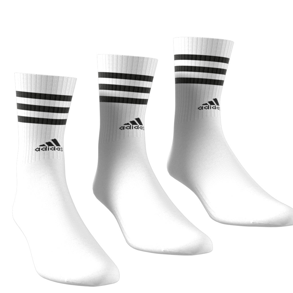 adidas 3-Stripes Cushioned Crew Socks 3 Pack