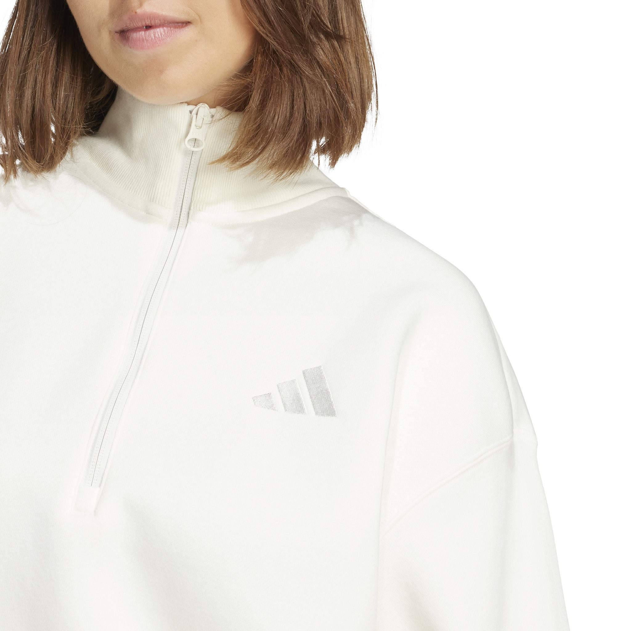 adidas ALL SZN Fleece Loose Womens Quarter-Zip