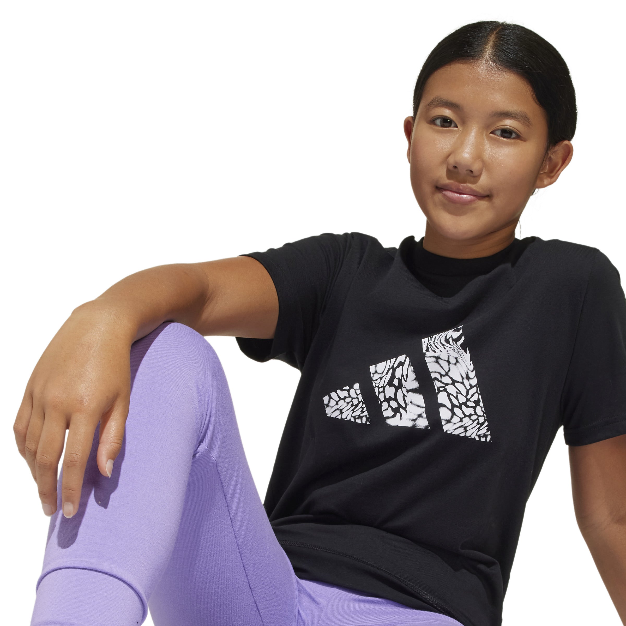 adidas Animal-Print Graphic Kids Tee