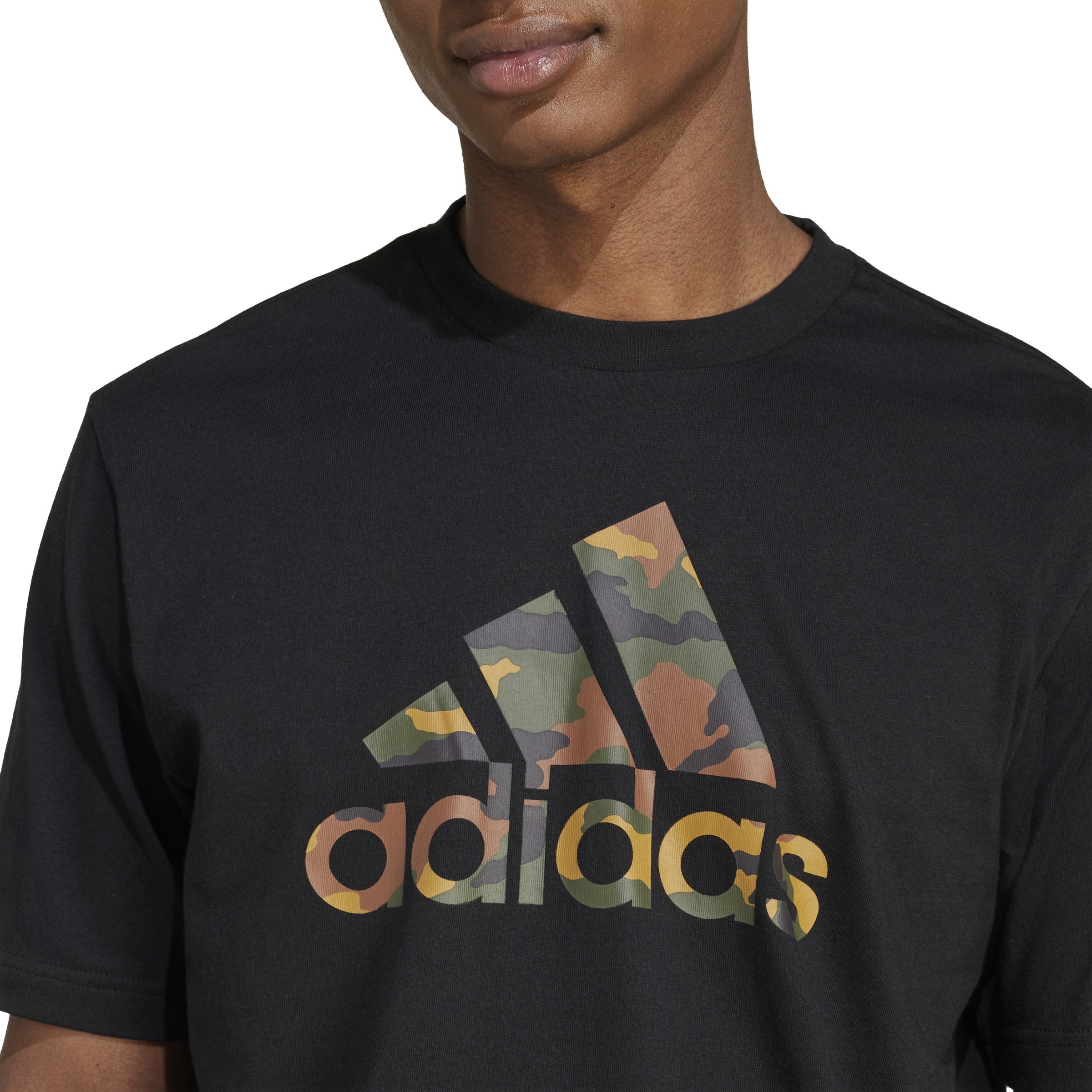 adidas Camo Badge of Sport Mens Tee