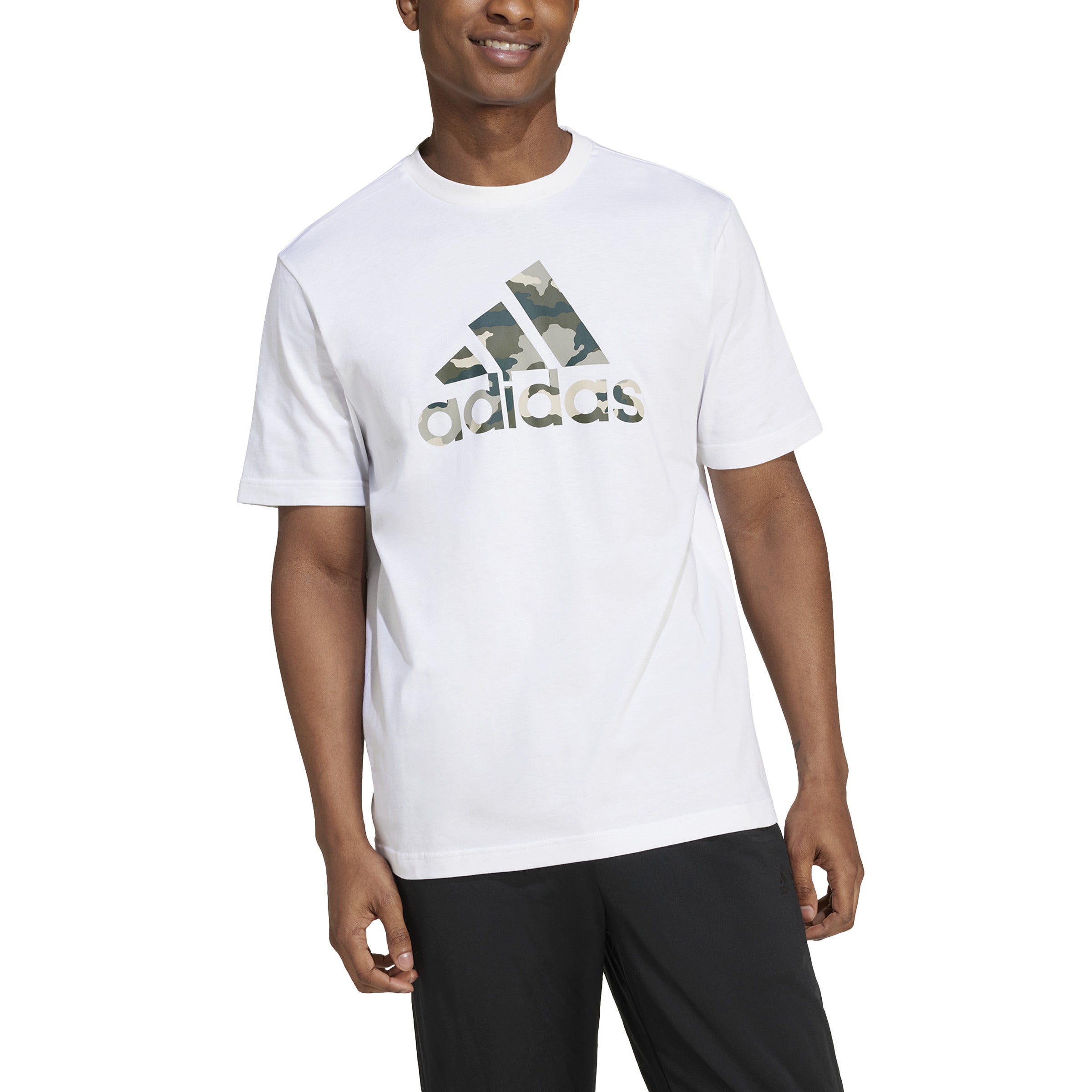 adidas Camo Badge of Sport Mens Tee
