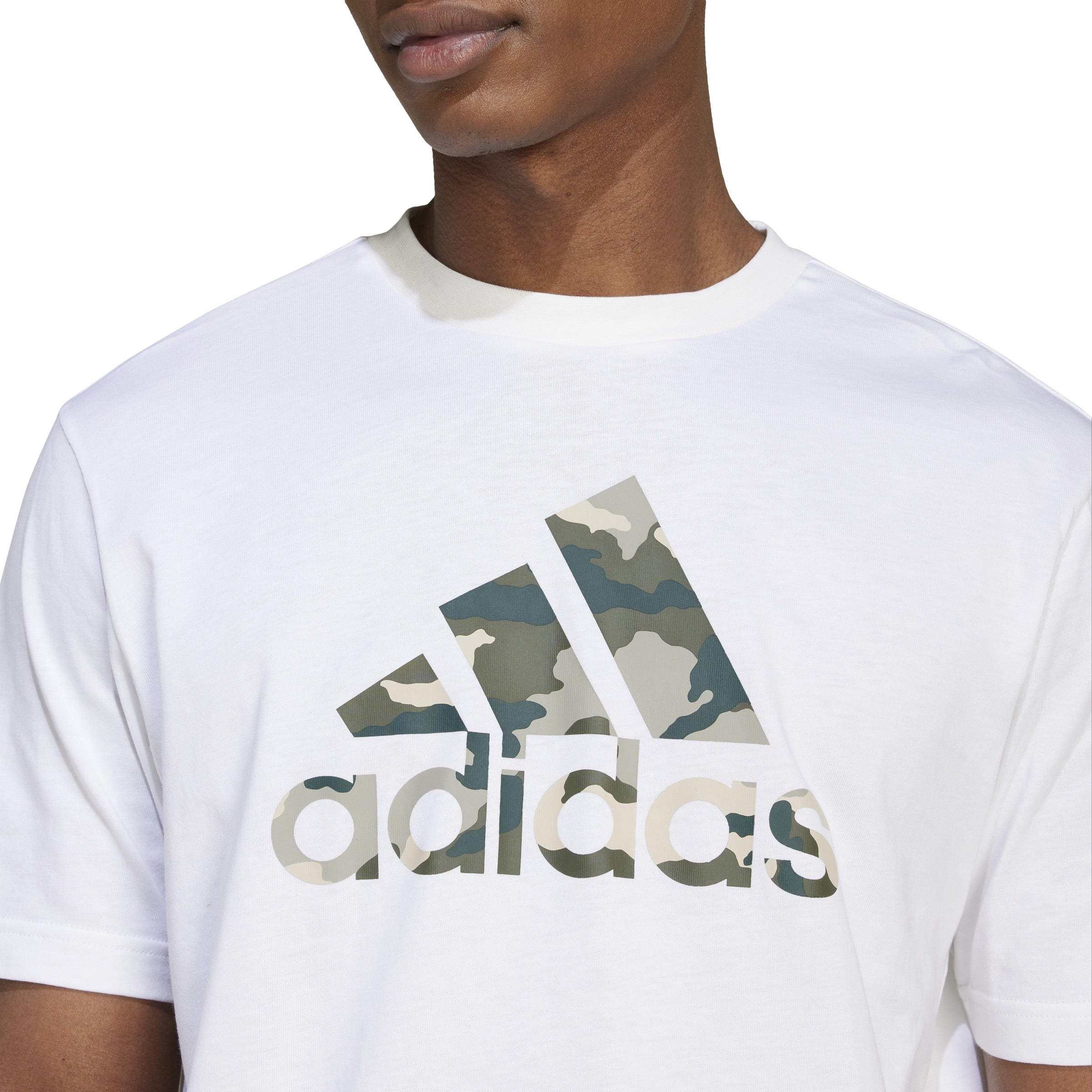 adidas Camo Badge of Sport Mens Tee