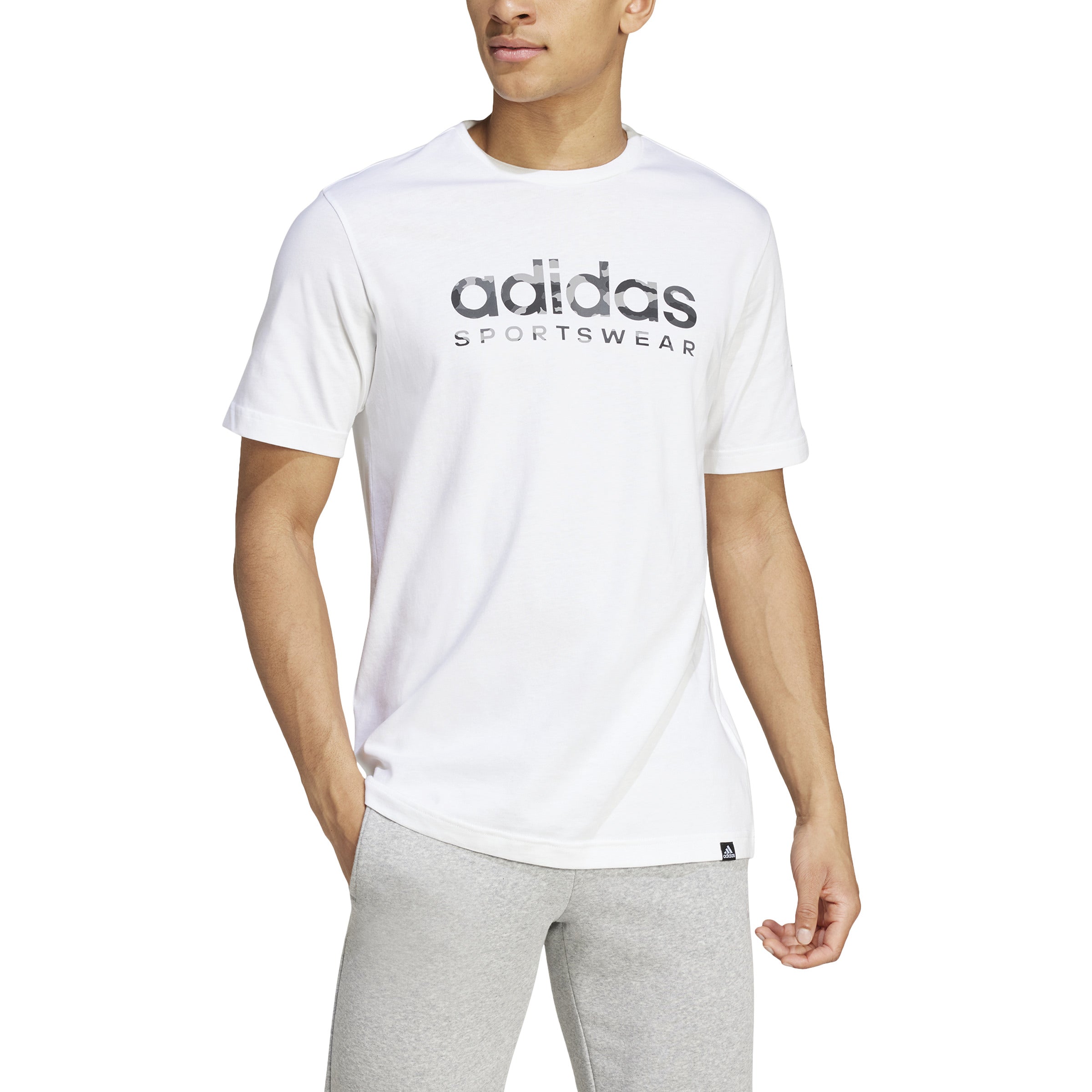 adidas Camo Linear Graphic Mens Tee