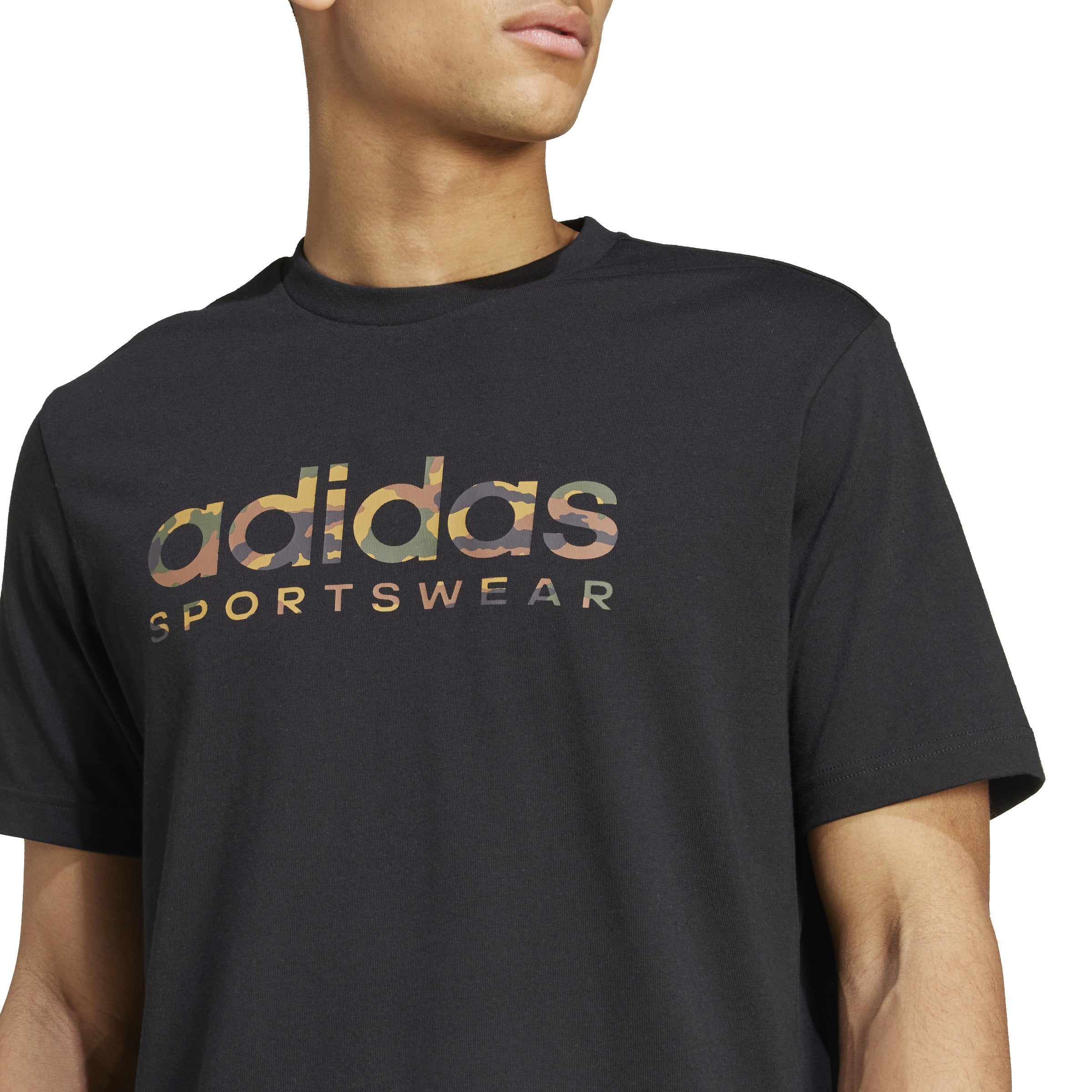 adidas Camo Linear Graphic Mens Tee