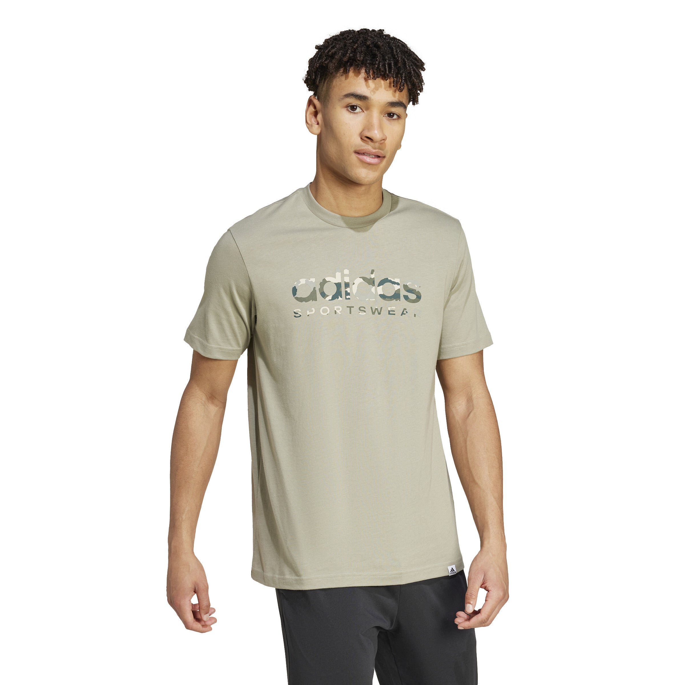 adidas Camo Linear Graphic Mens Tee