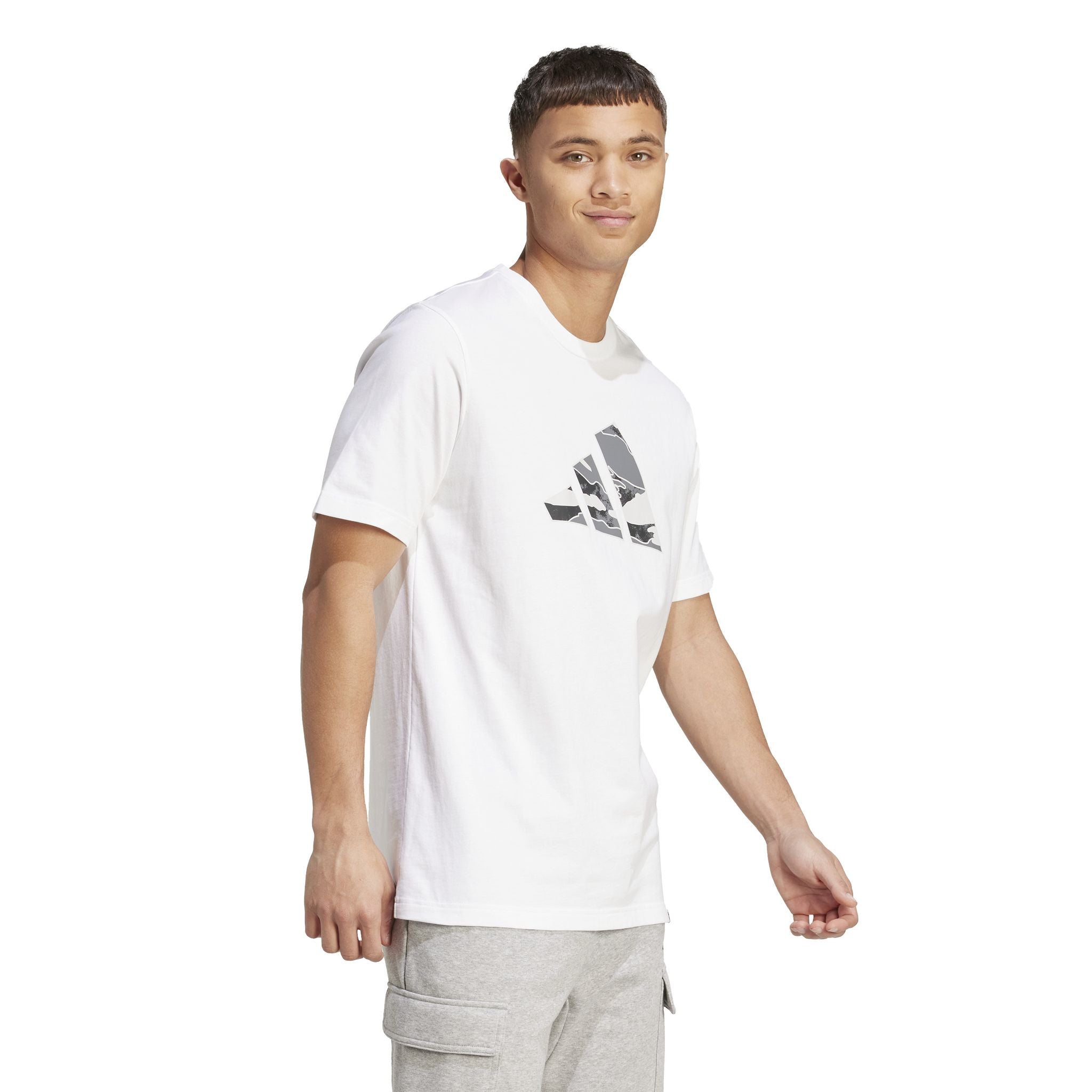 adidas Camo Logo Graphic Mens Tee