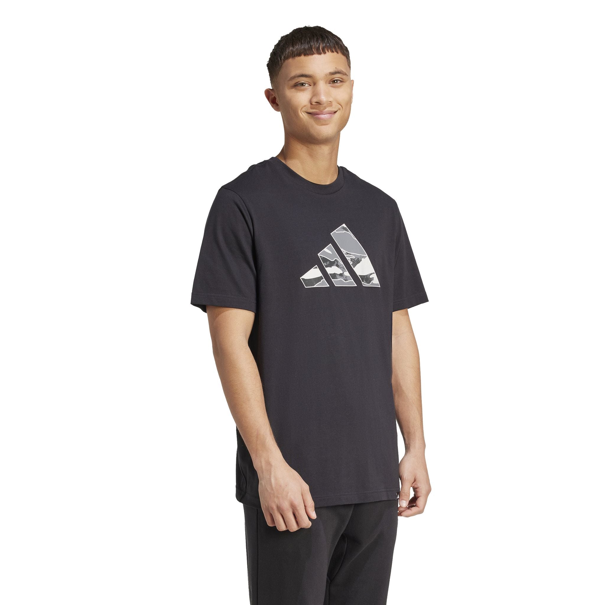 adidas Camo Logo Graphic Mens Tee