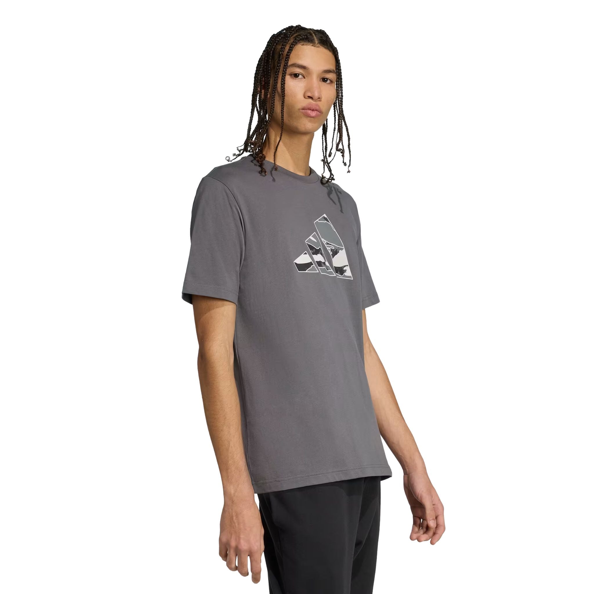 adidas Camo Logo Graphic Mens Tee