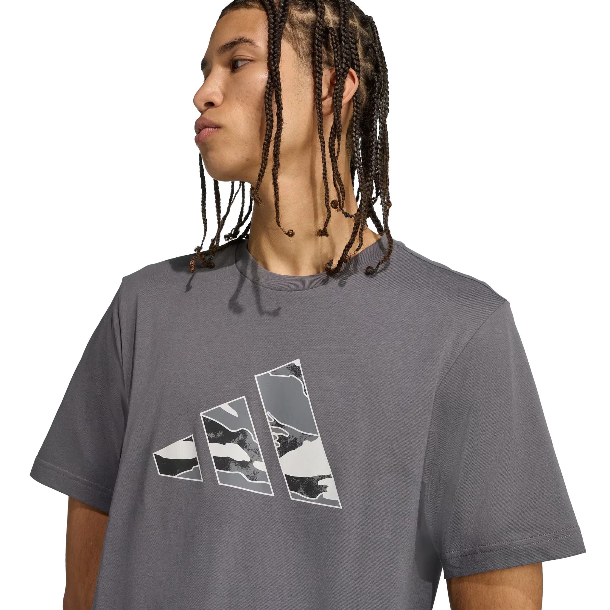 adidas Camo Logo Graphic Mens Tee