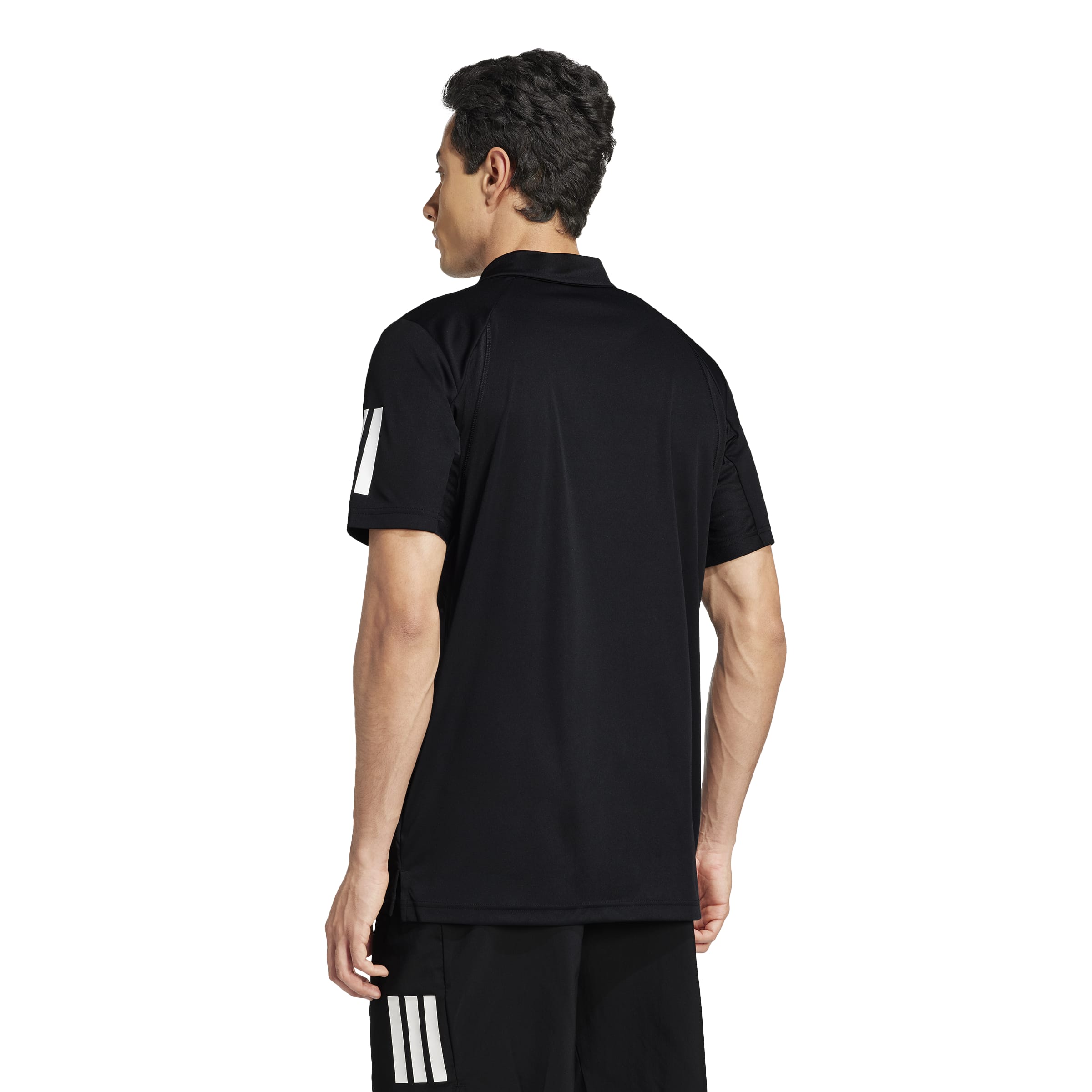 adidas Club 3 Stripes Mens Polo Shirt