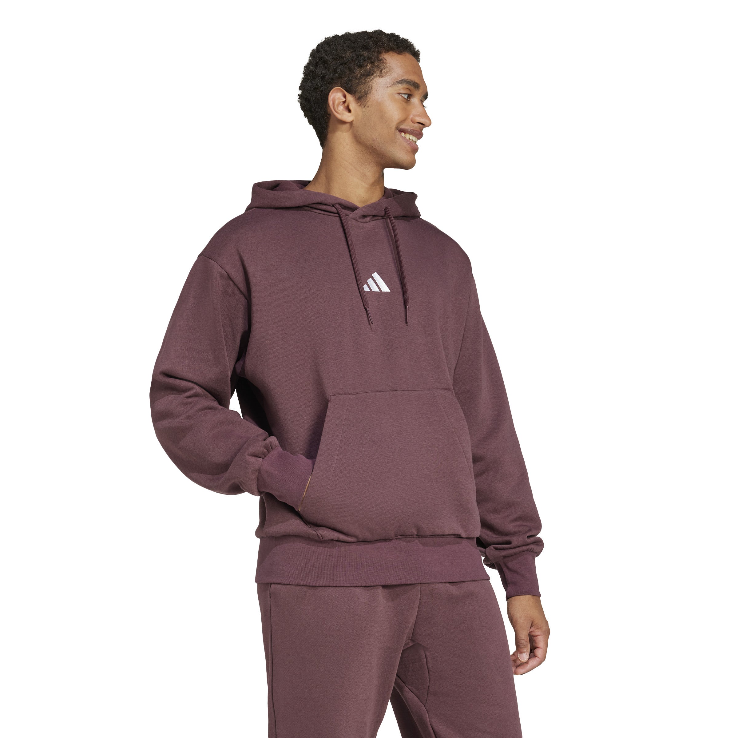 adidas Essentials Feelcozy Mens Fleece Hoodie