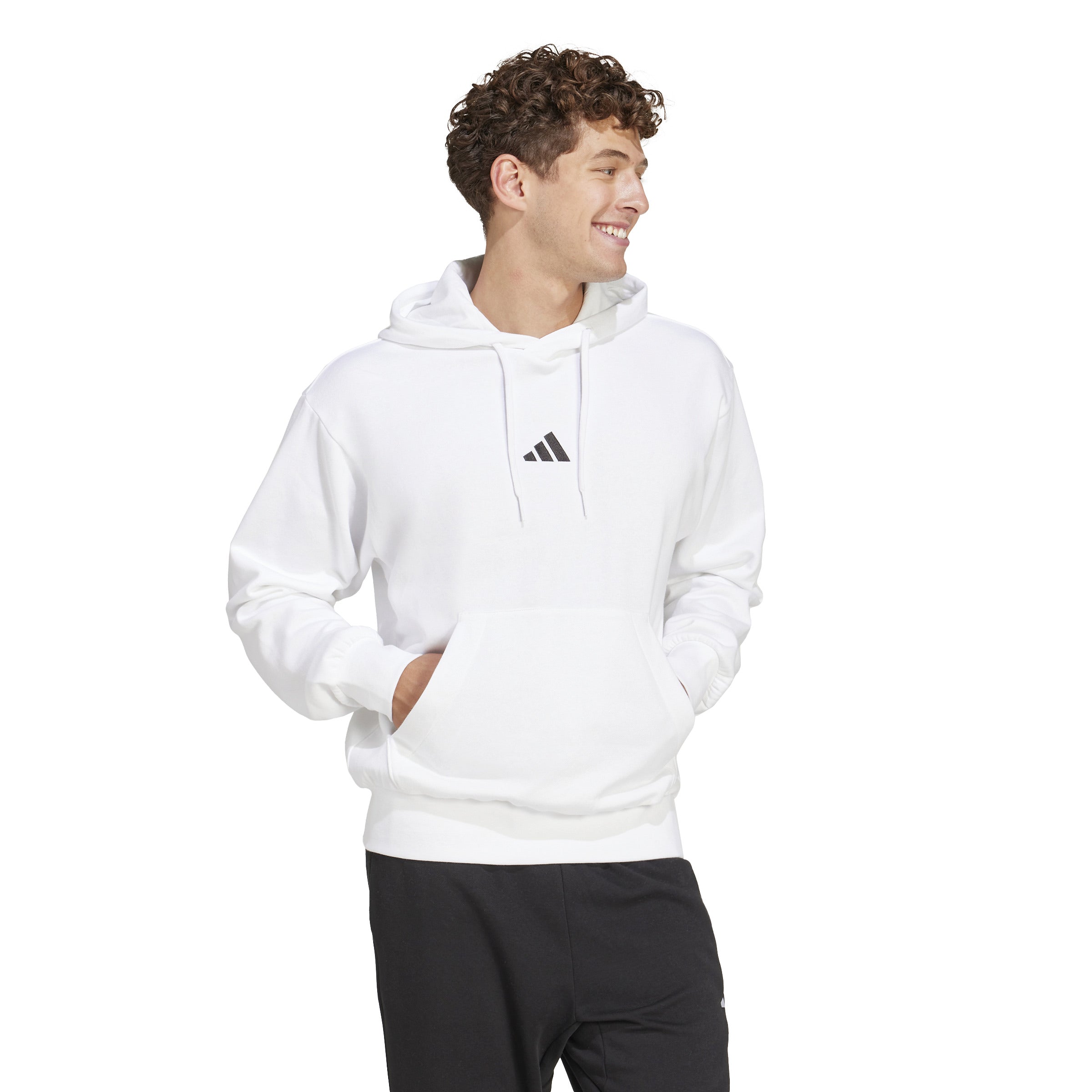 adidas Essentials Feelcozy Mens Fleece Hoodie