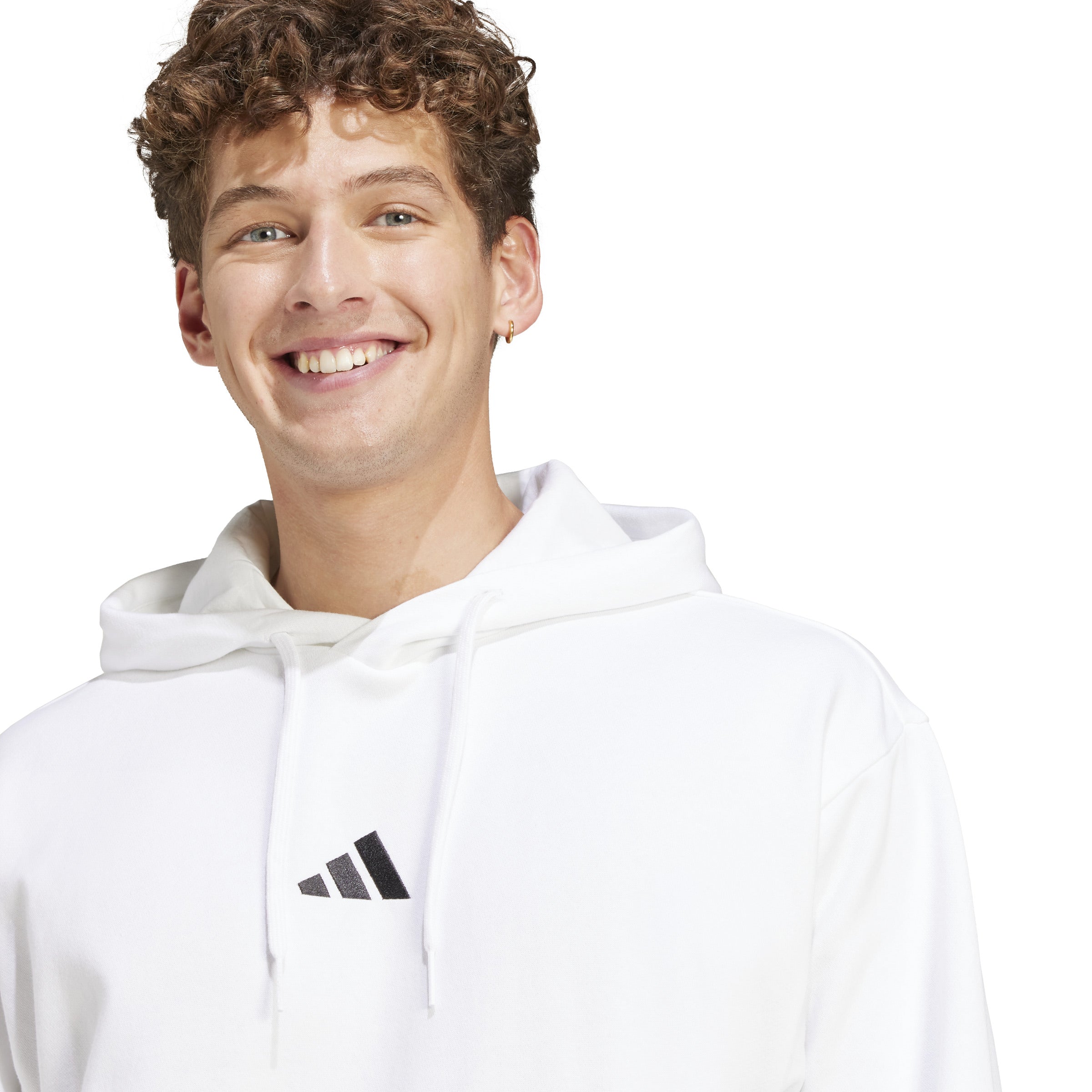 adidas Essentials Feelcozy Mens Fleece Hoodie