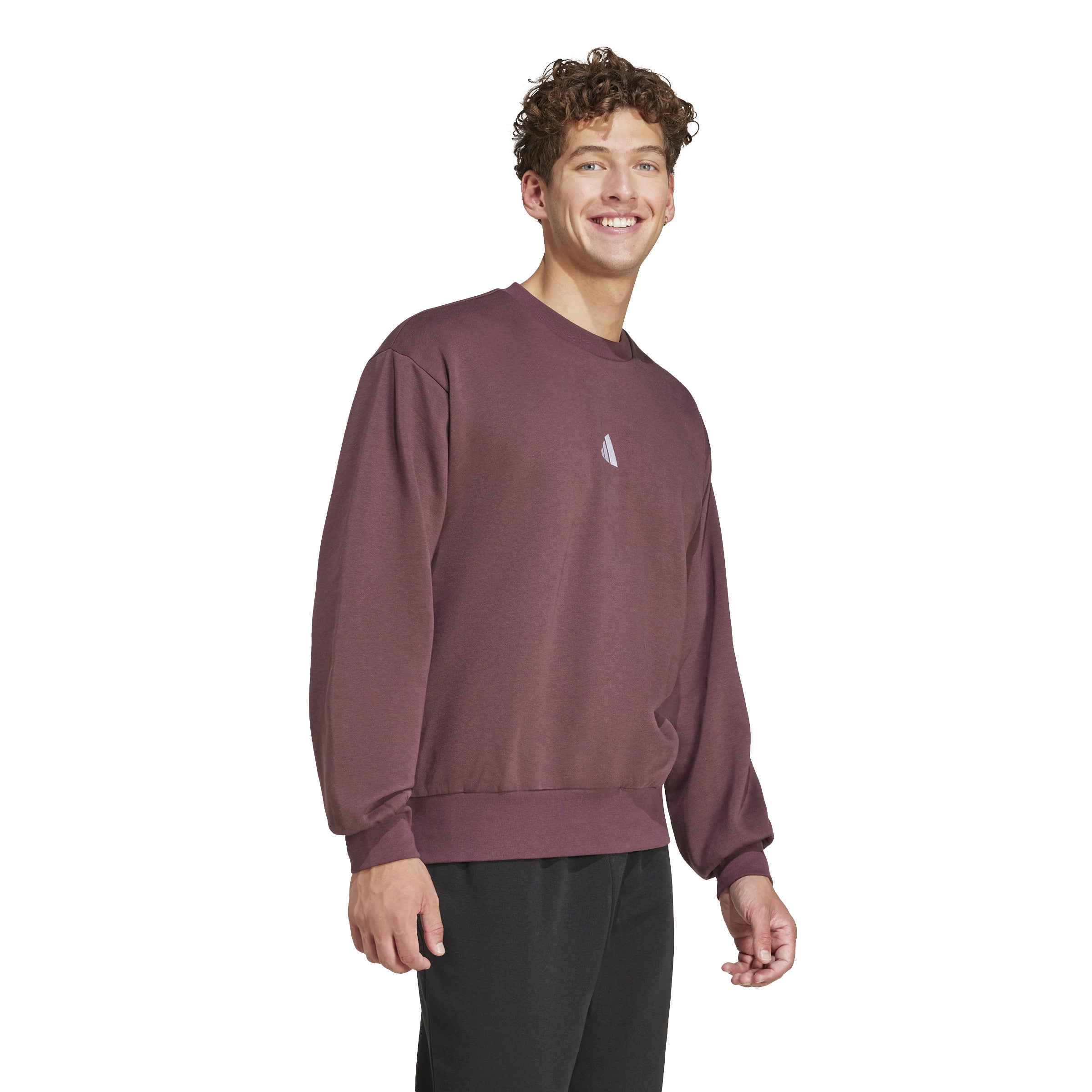 adidas Essentials Feelcozy Mens Fleece Sweatshirt
