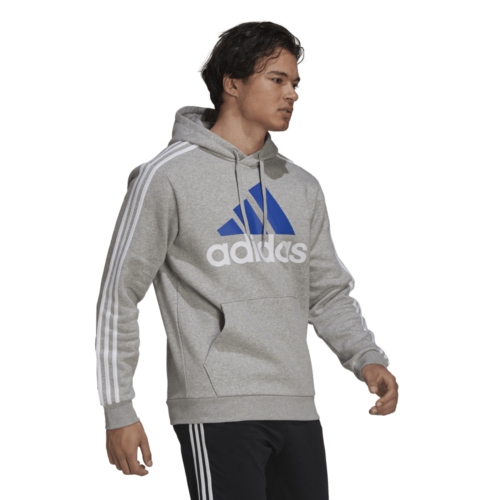adidas Essentials Fleece 3-Stripes Mens Logo Hoodie