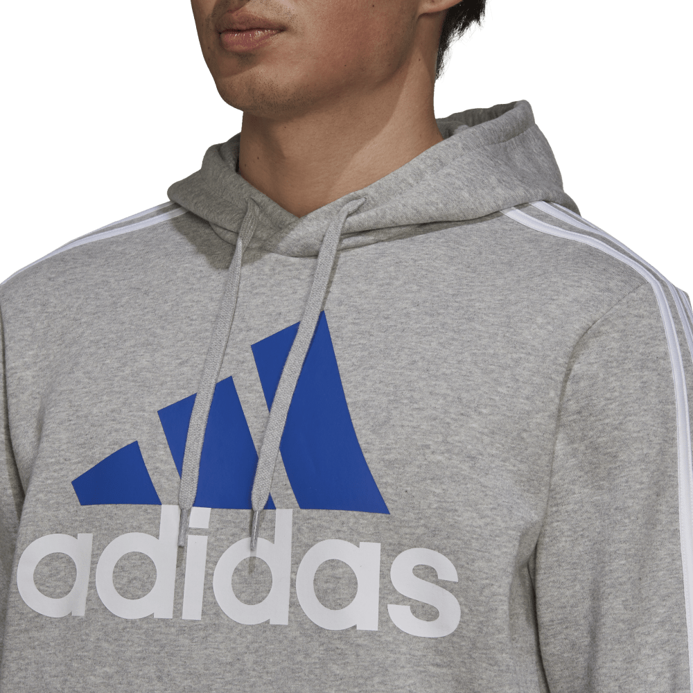 adidas Essentials Fleece 3-Stripes Mens Logo Hoodie