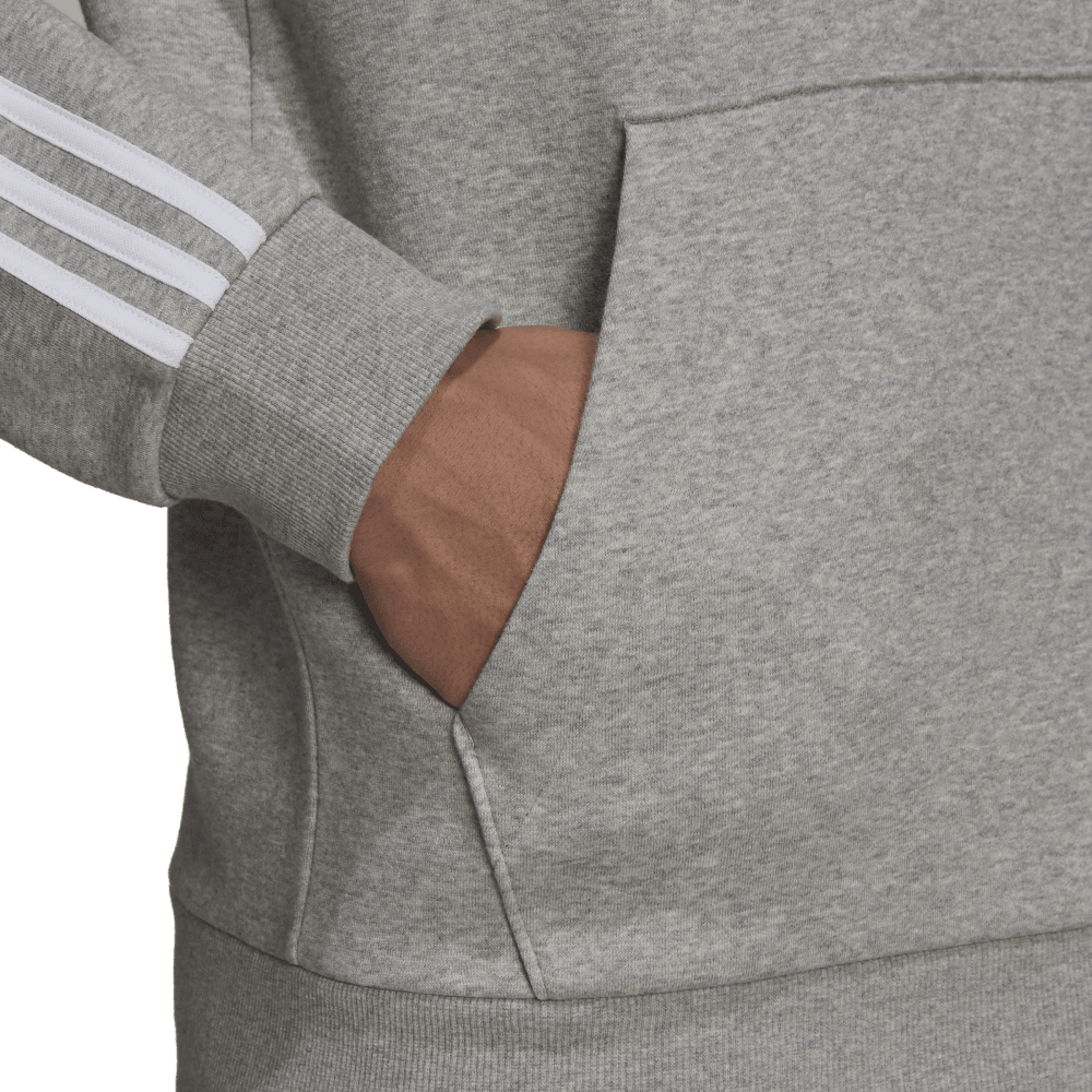 adidas Essentials Fleece 3-Stripes Mens Logo Hoodie