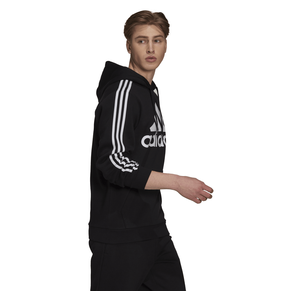 adidas Essentials Fleece 3-Stripes Mens Logo Hoodie