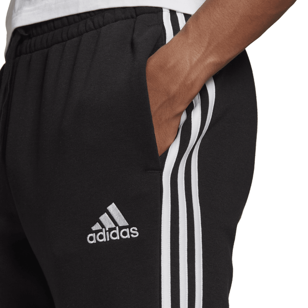adidas Essentials Fleece Tapered Cuff 3-Stripes Mens Pants