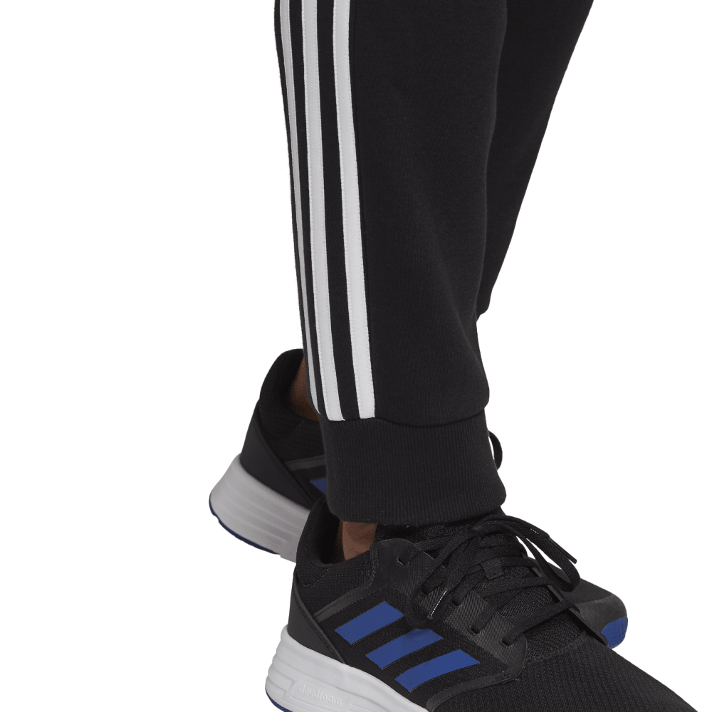adidas Essentials Fleece Tapered Cuff 3-Stripes Mens Pants