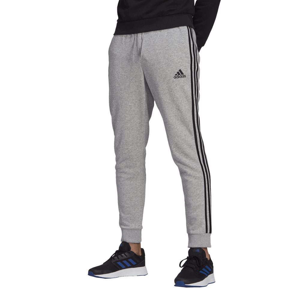 adidas Essentials Fleece Tapered Cuff 3-Stripes Mens Pants