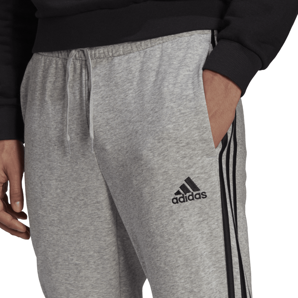 adidas Essentials Fleece Tapered Cuff 3-Stripes Mens Pants