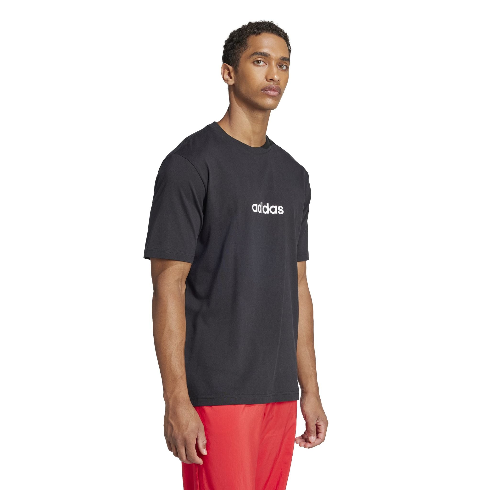 adidas Essentials Linear Single Mens Jersey Tee