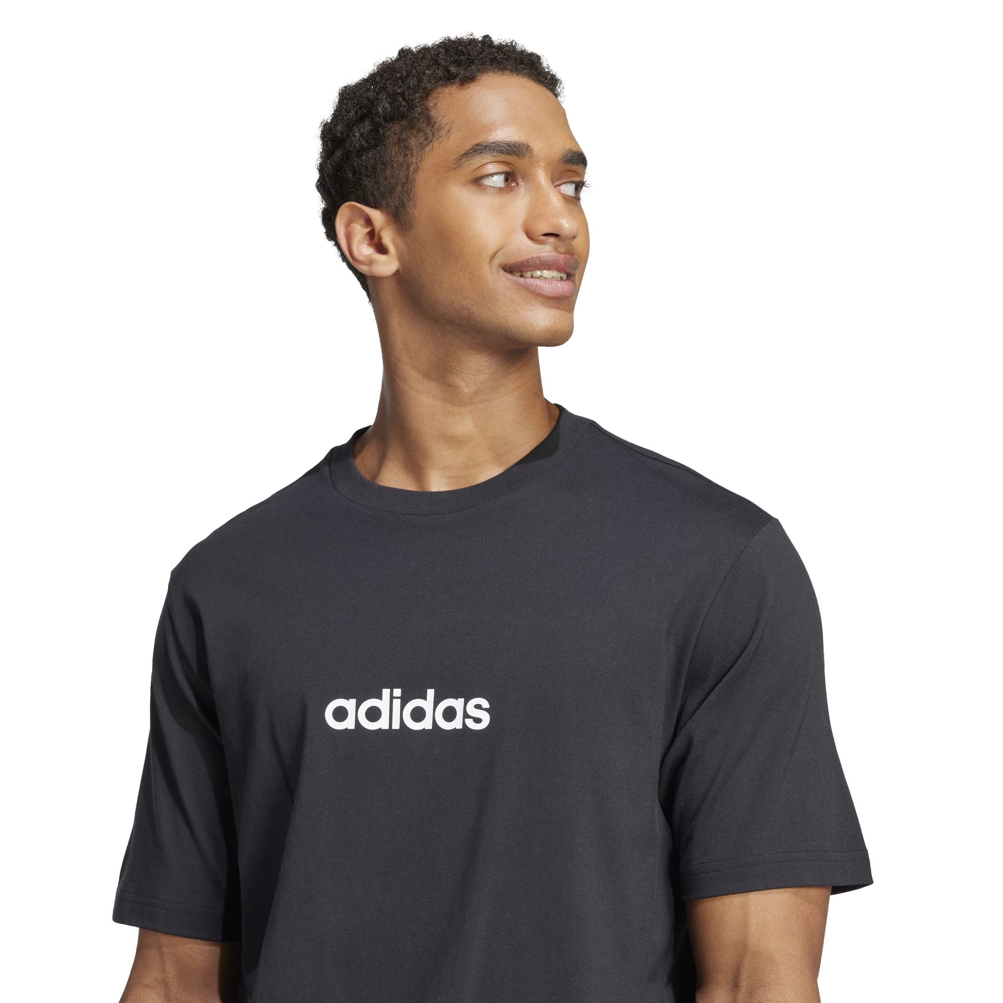 adidas Essentials Linear Single Mens Jersey Tee