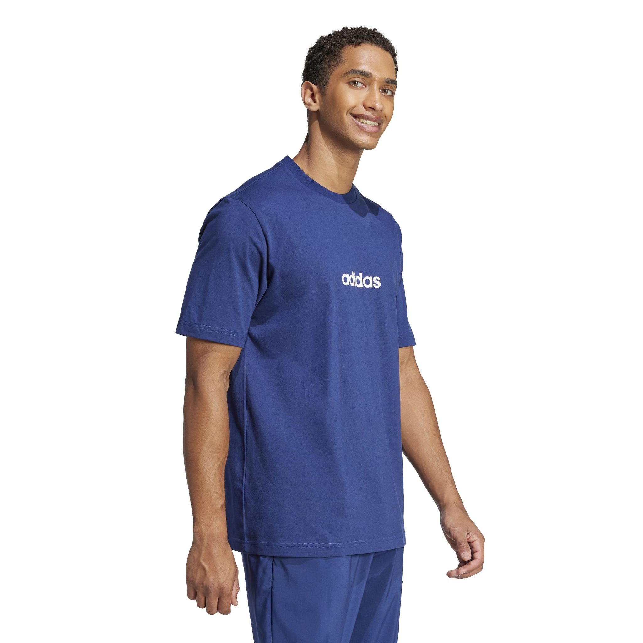 adidas Essentials Linear Single Mens Jersey Tee