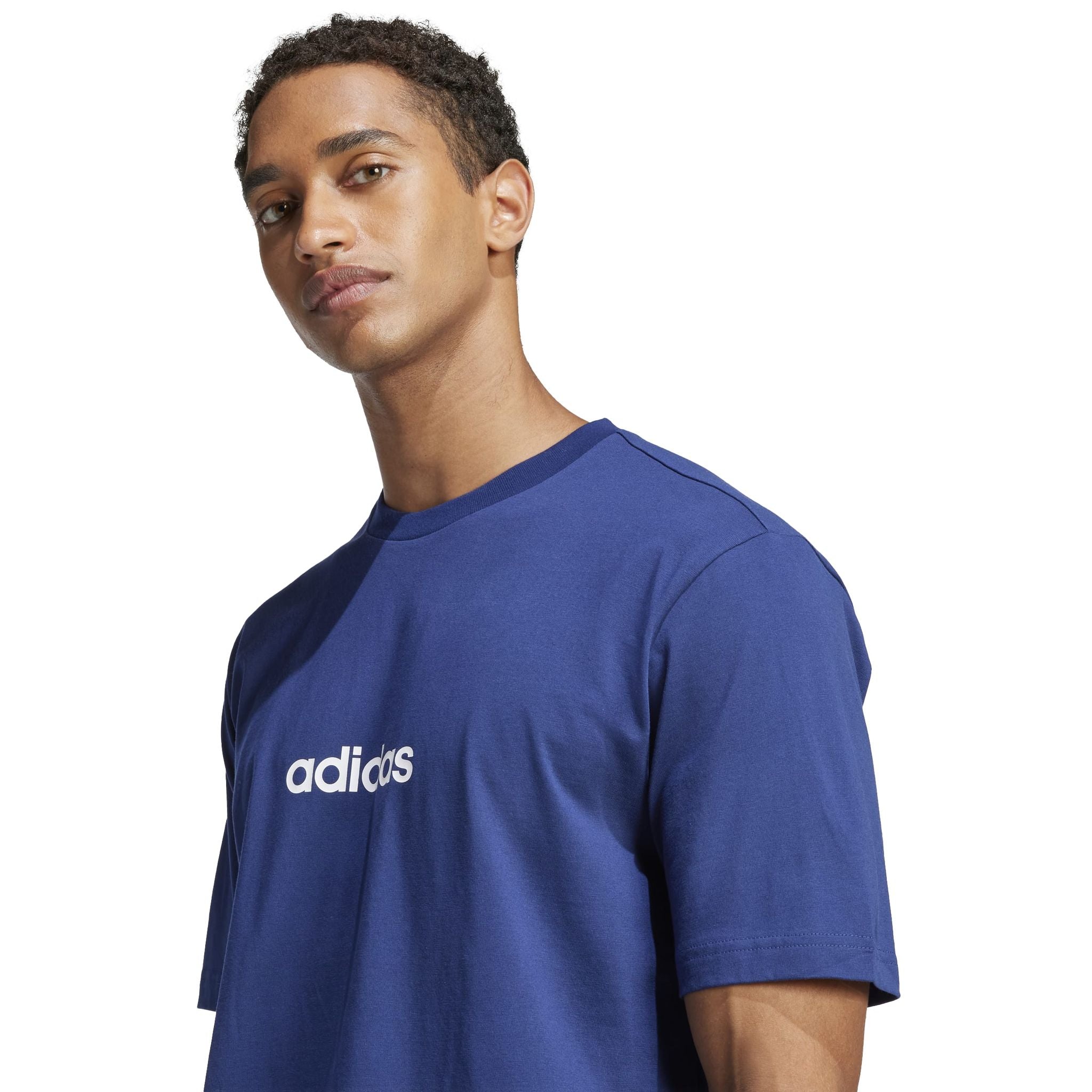 adidas Essentials Linear Single Mens Jersey Tee