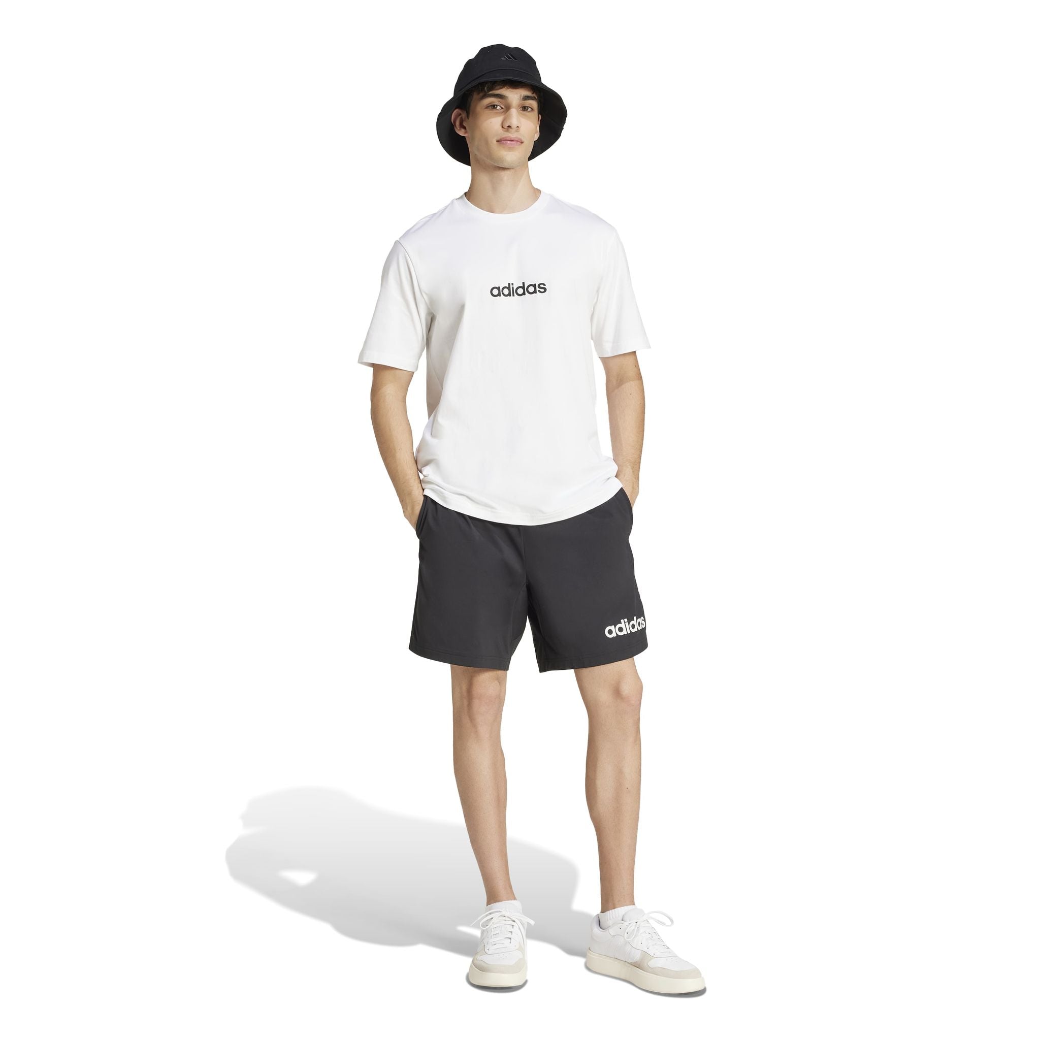adidas Essentials Linear Single Mens Jersey Tee