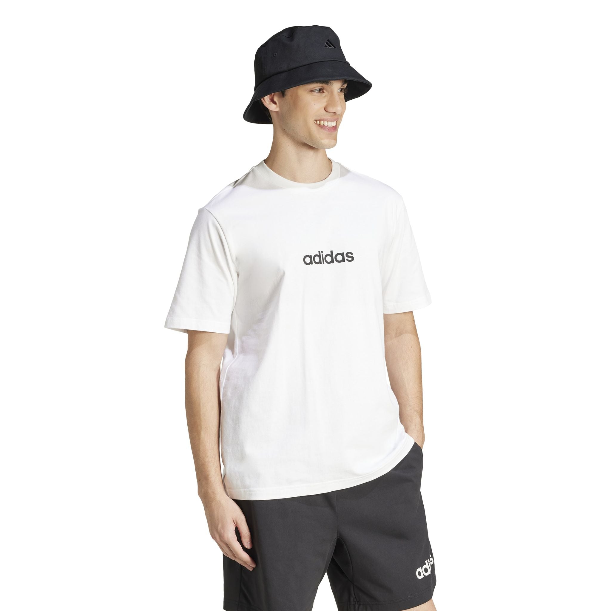 adidas Essentials Linear Single Mens Jersey Tee