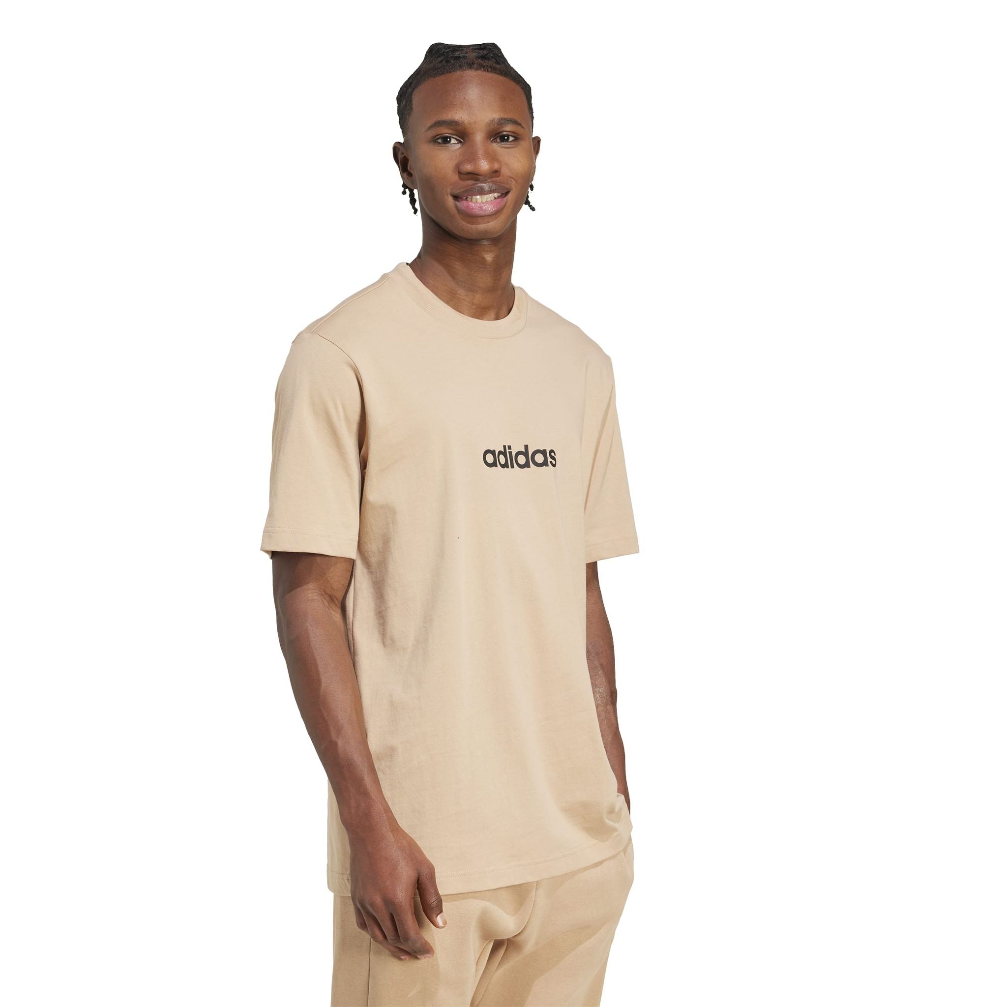 adidas Essentials Linear Single Mens Jersey Tee