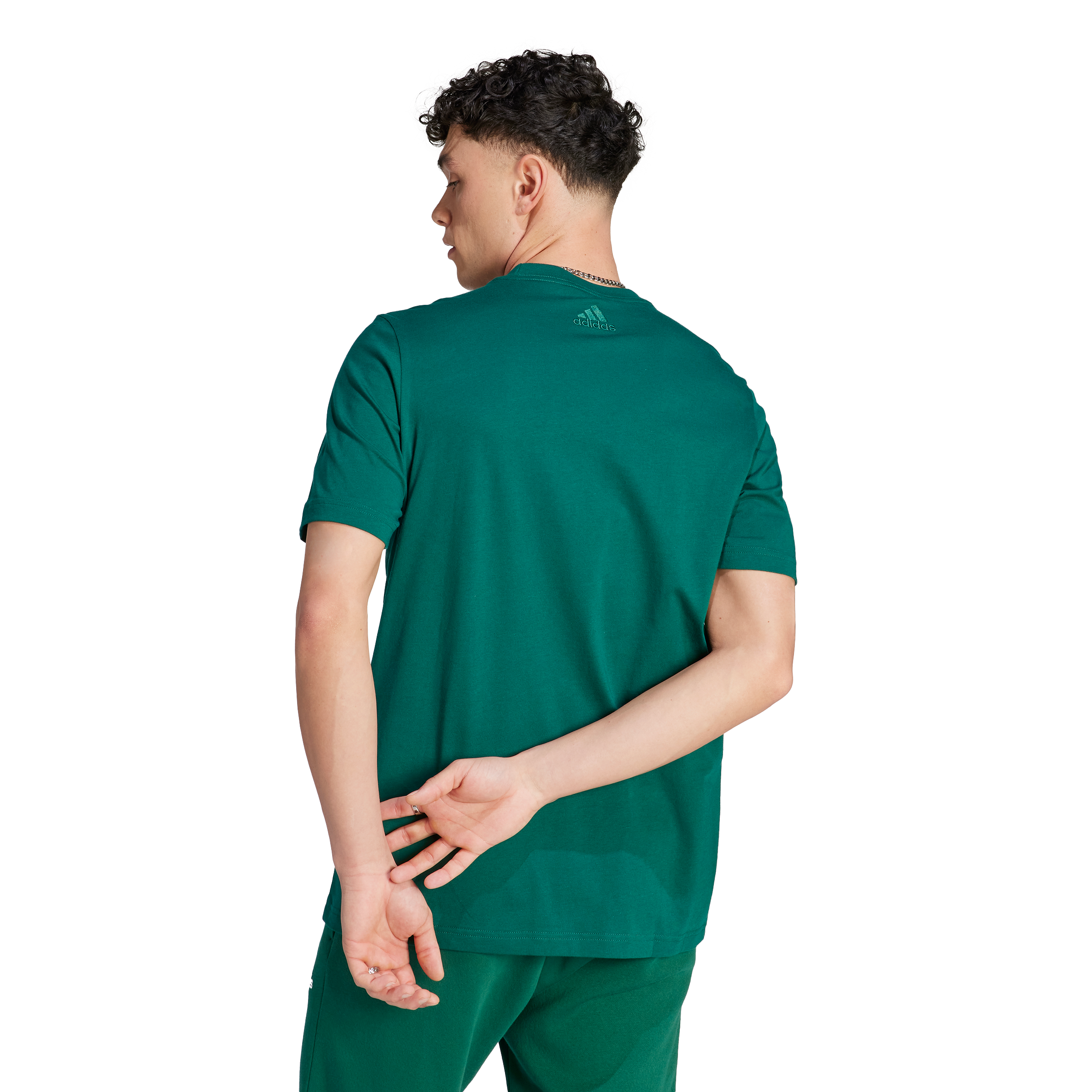 adidas Essentials Single Jersey Linear Embroidered Logo Mens Tee