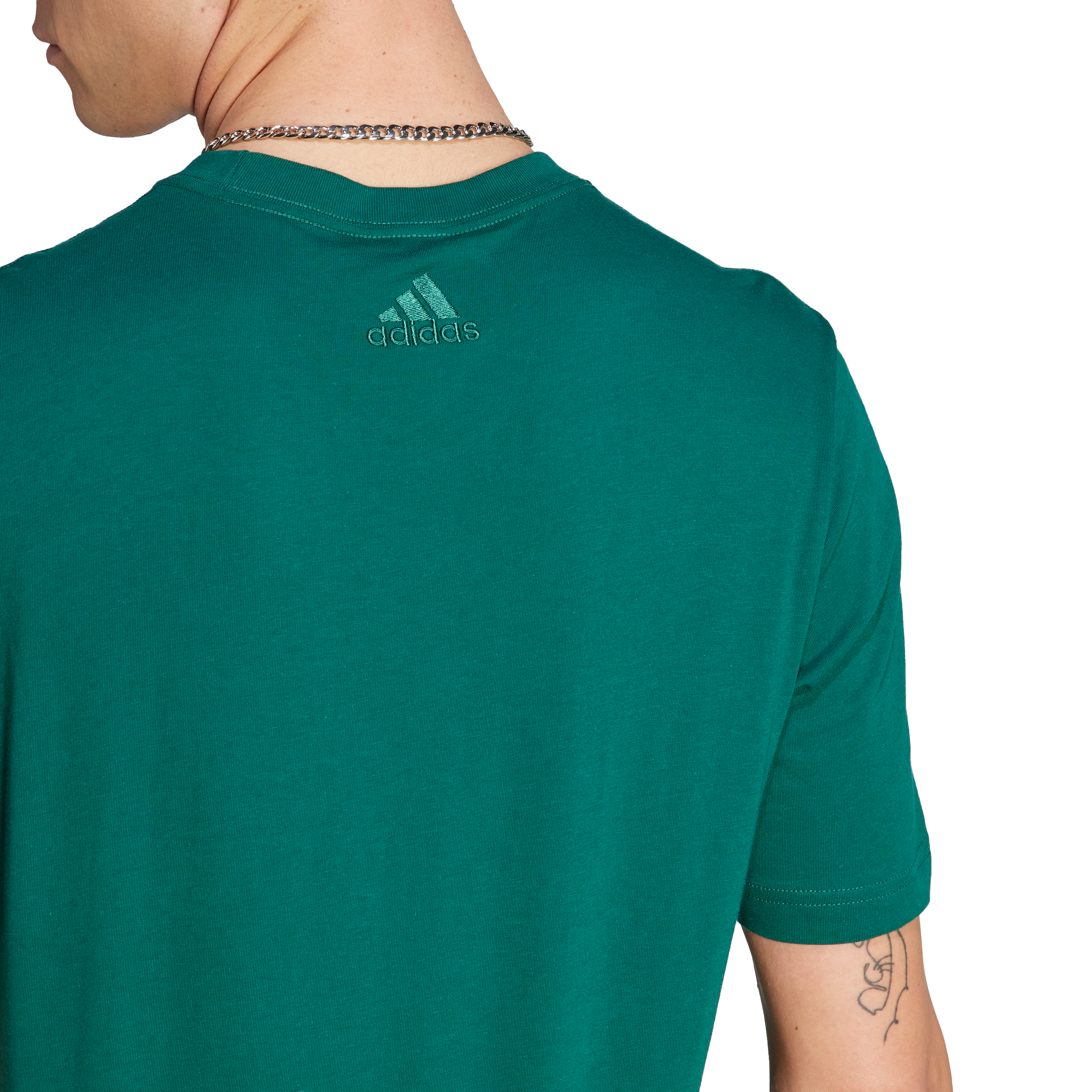 adidas Essentials Single Jersey Linear Embroidered Logo Mens Tee