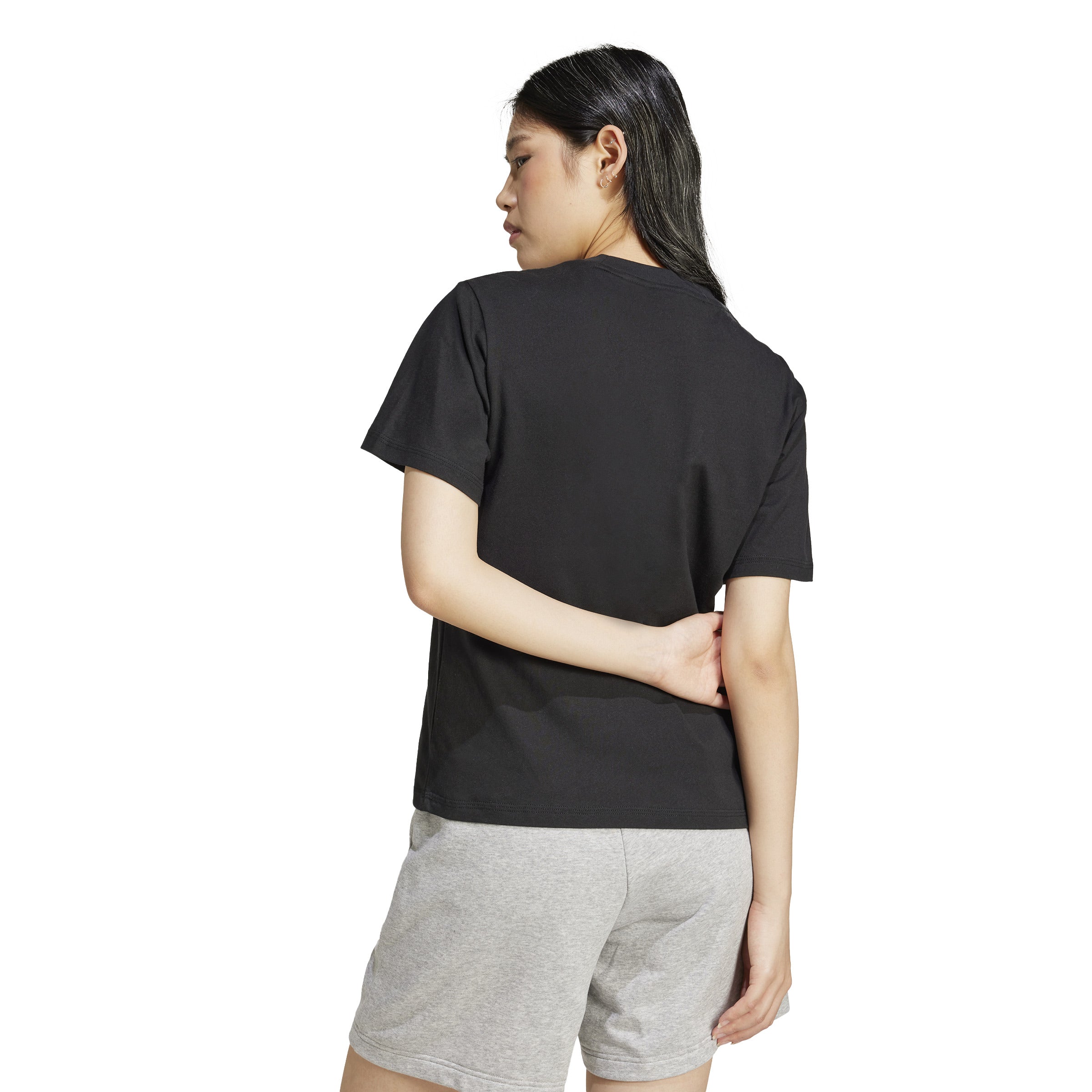 adidas Essentials Small Logo Cotton Womens Tee