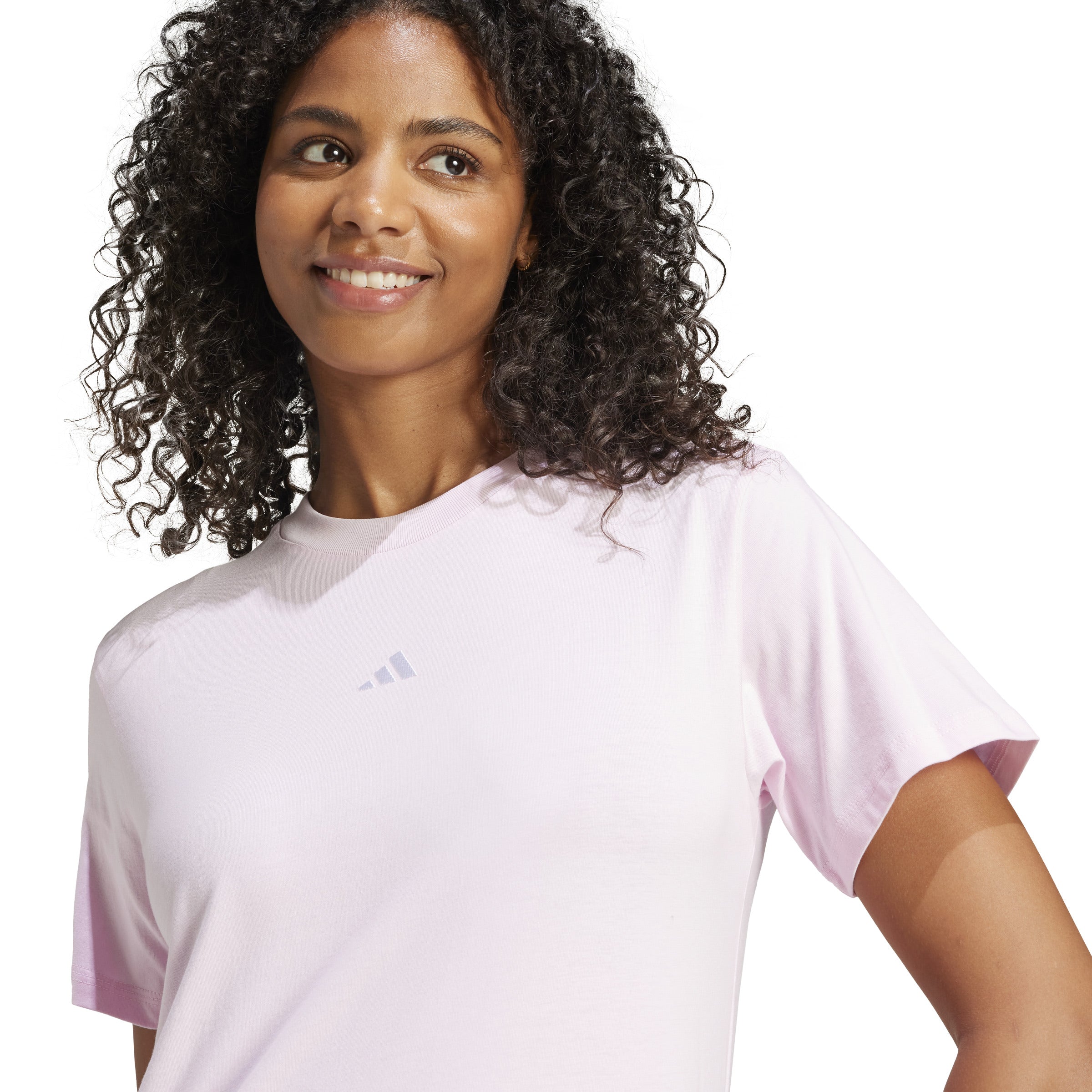 adidas Essentials Small Logo Cotton Womens Tee