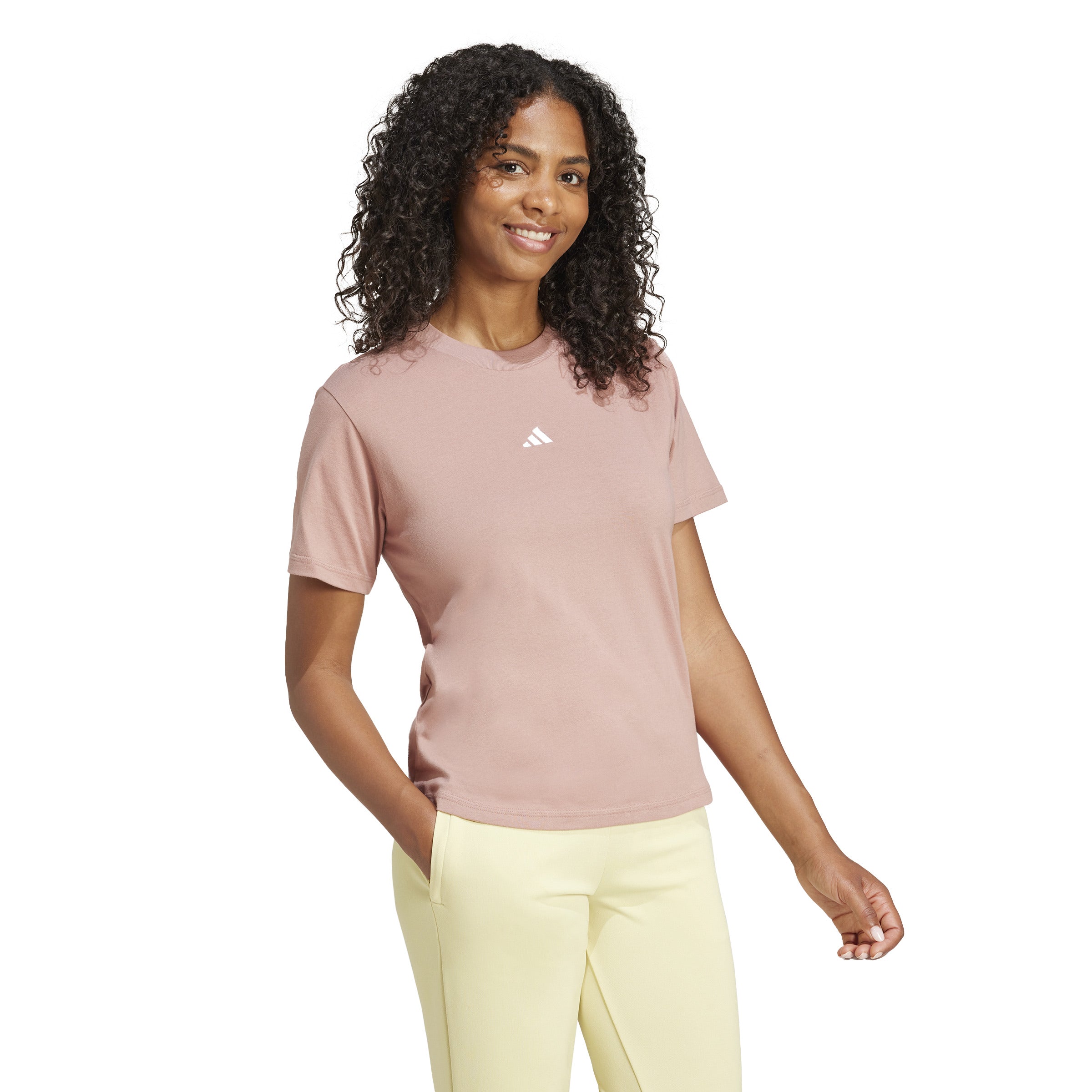 adidas Essentials Small Logo Cotton Womens Tee