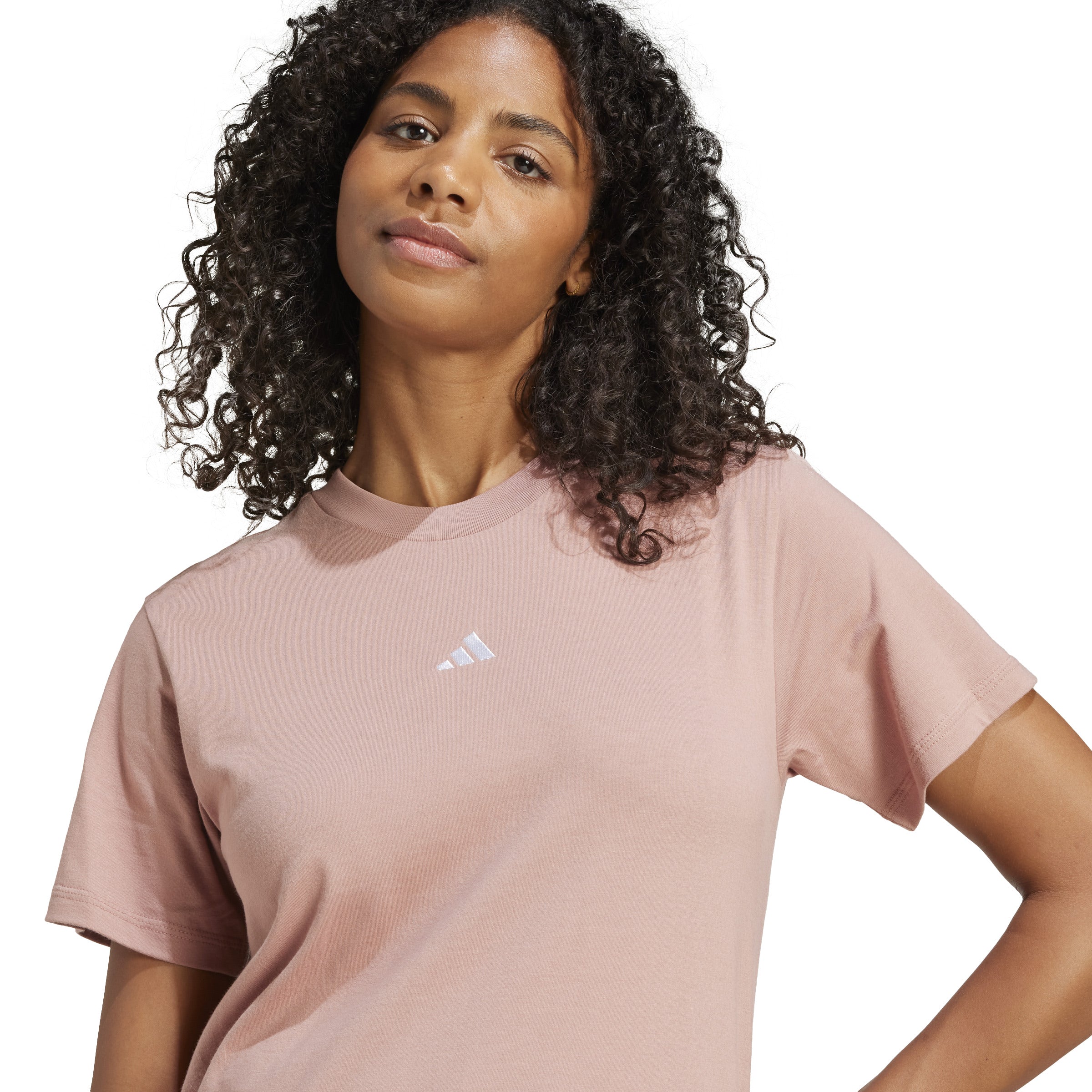 adidas Essentials Small Logo Cotton Womens Tee