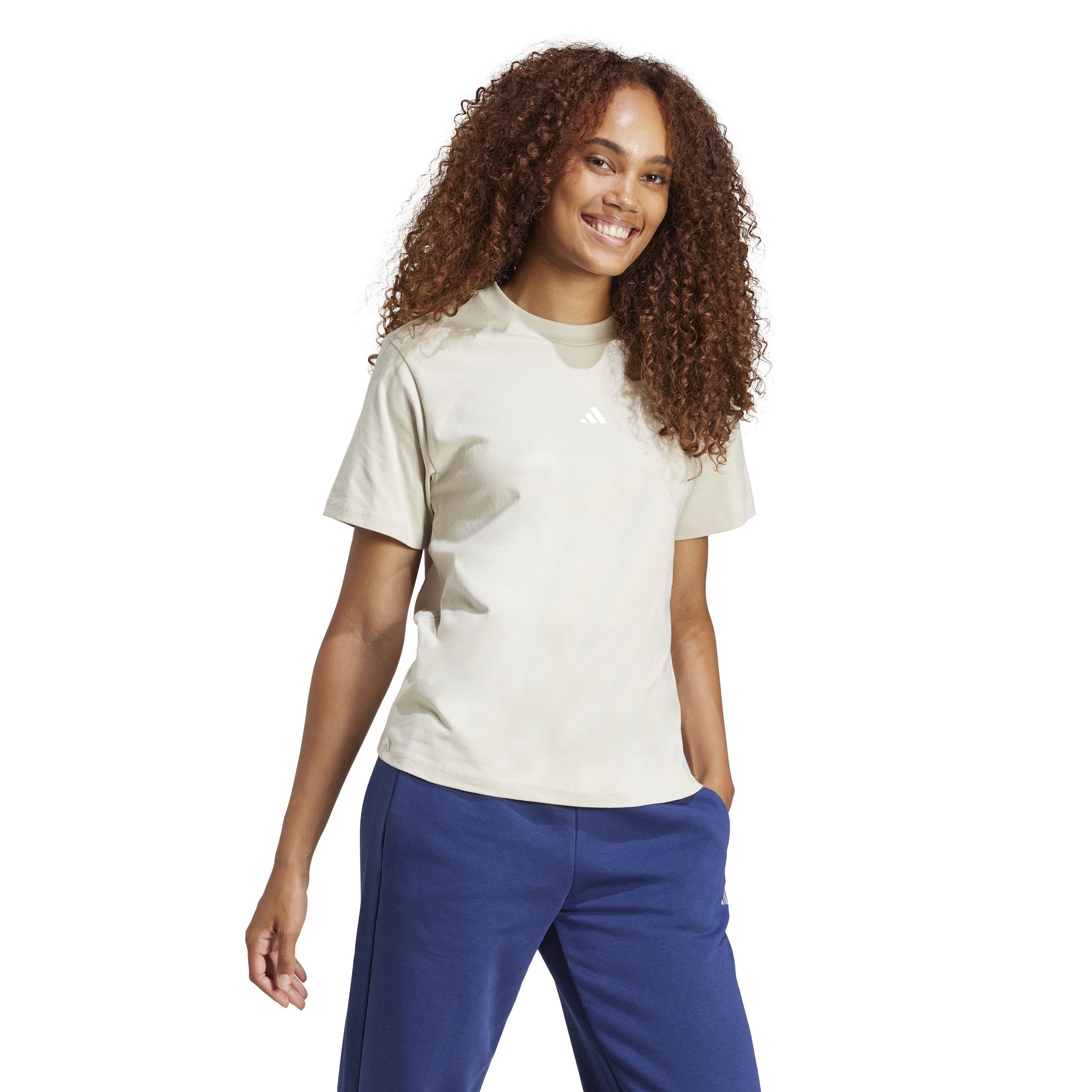 adidas Essentials Small Logo Cotton Womens Tee