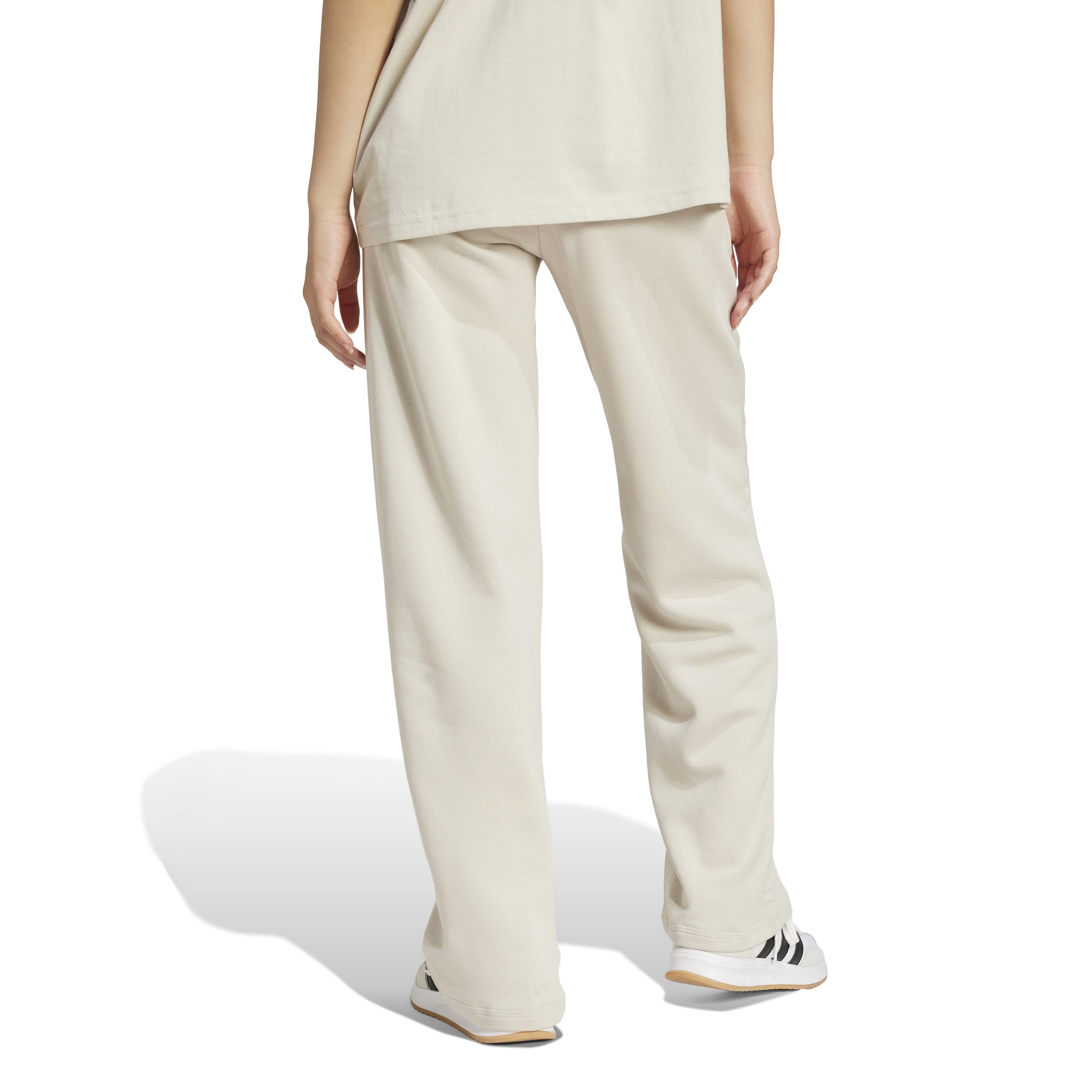adidas Essentials Small Logo Feel Cozy Open-Hem Womens Joggers