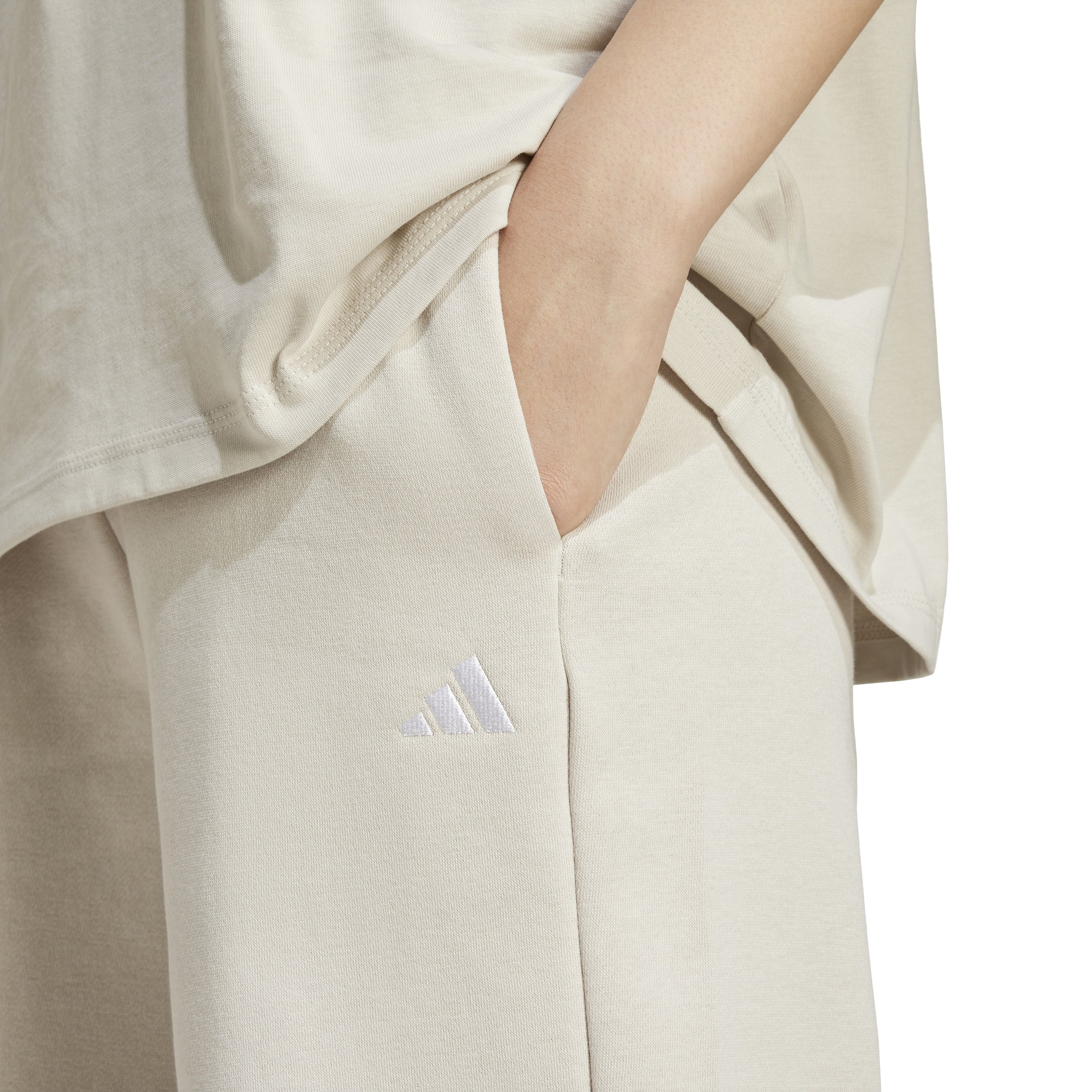 adidas Essentials Small Logo Feel Cozy Open-Hem Womens Joggers